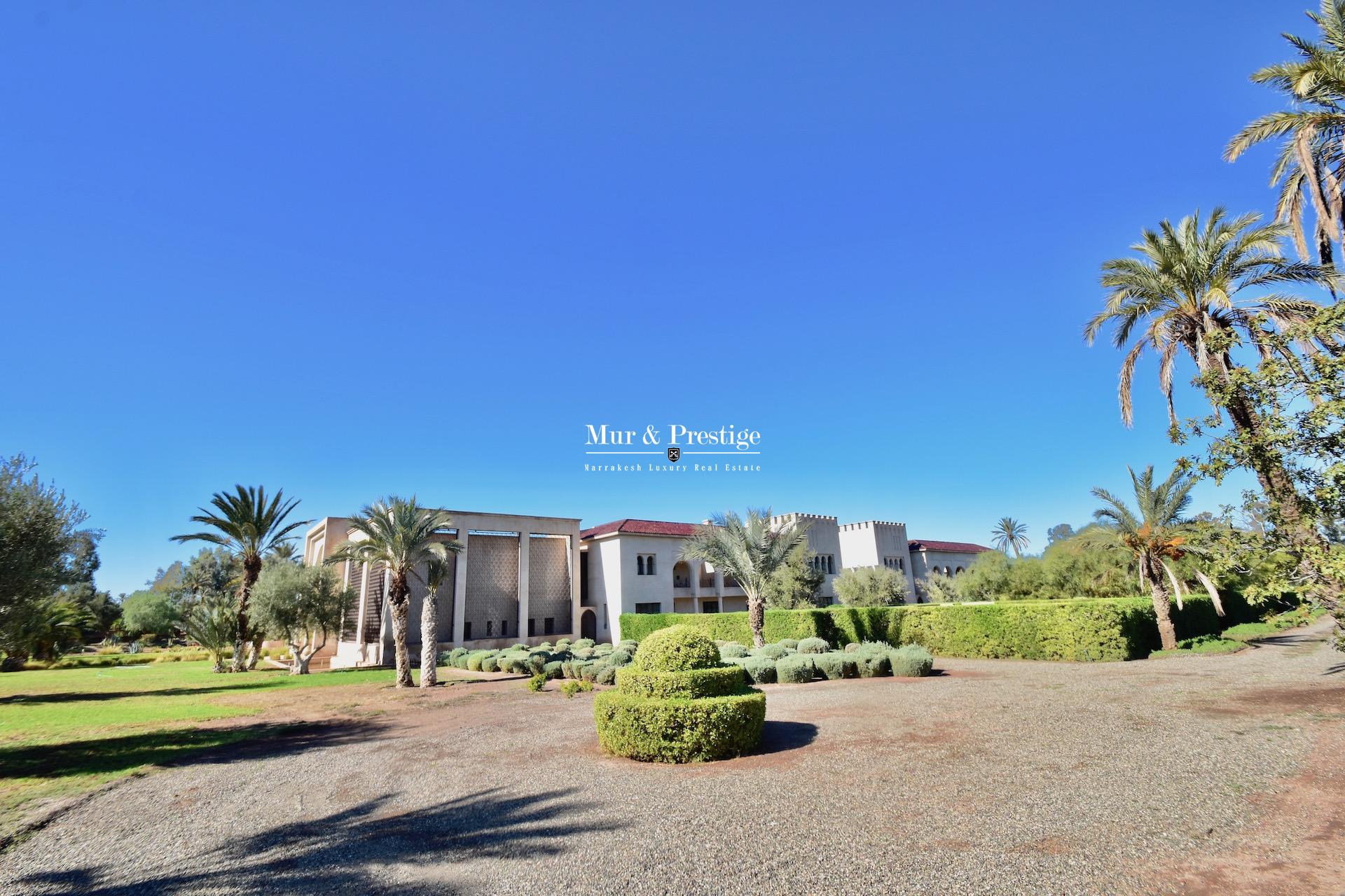 Palais d’hôtes à vendre à la Palmeraie Marrakech 