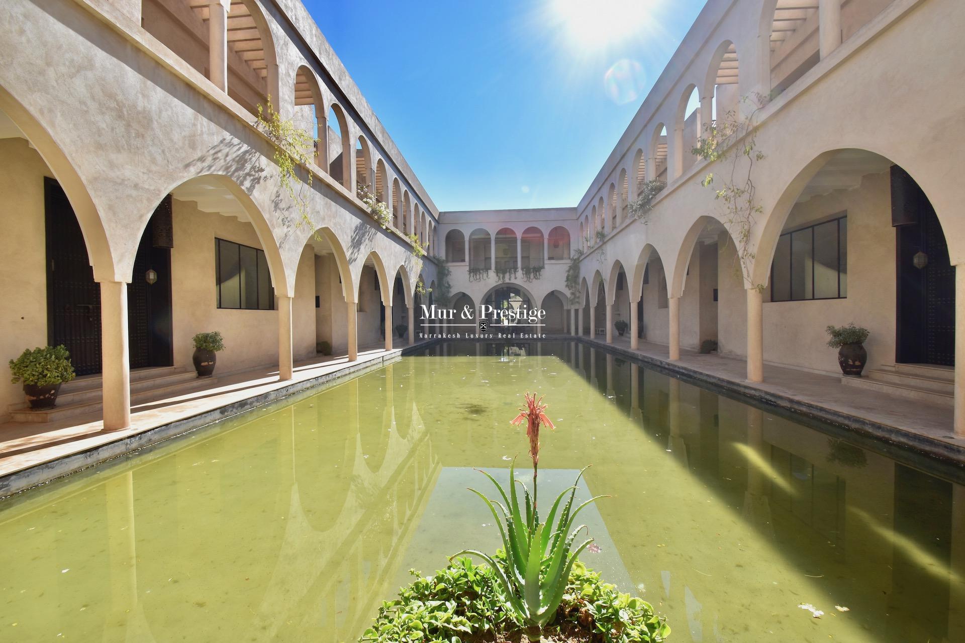 Palais d’hôtes à vendre à la Palmeraie Marrakech 