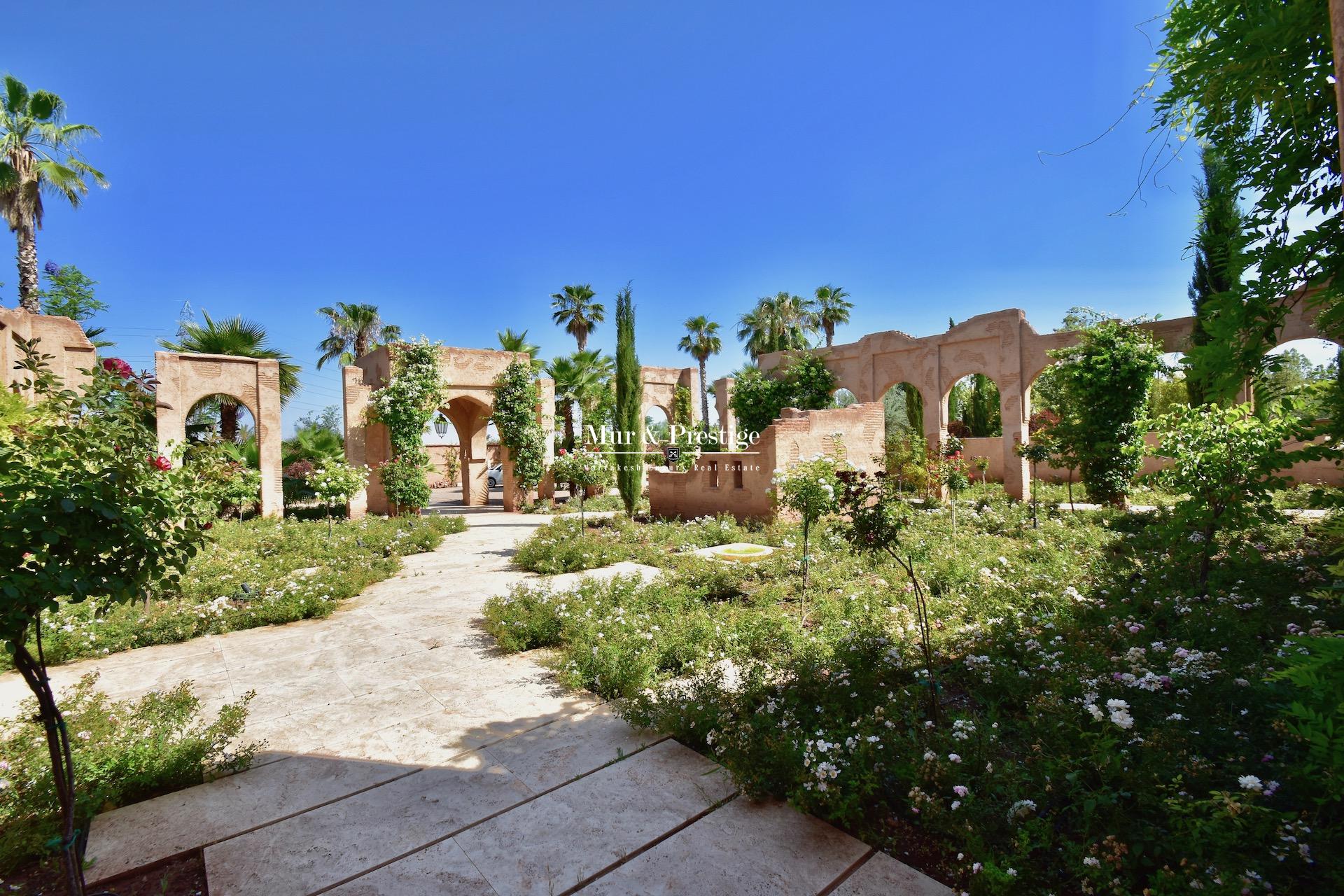 Maison de prestige à vendre à la Palmeraie Marrakech 