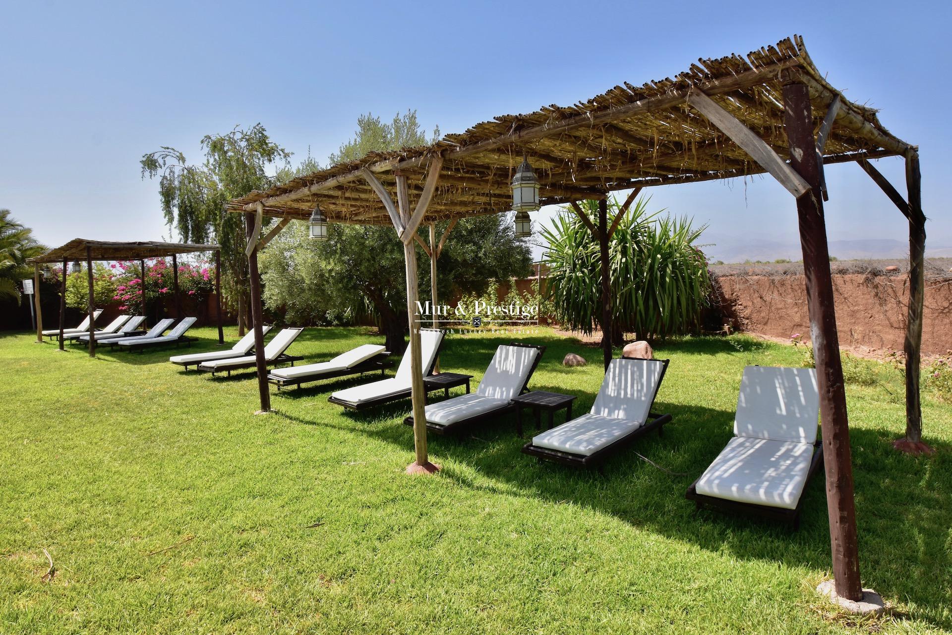 Ecolodge à vendre à Marrakech route de l’Ourika 