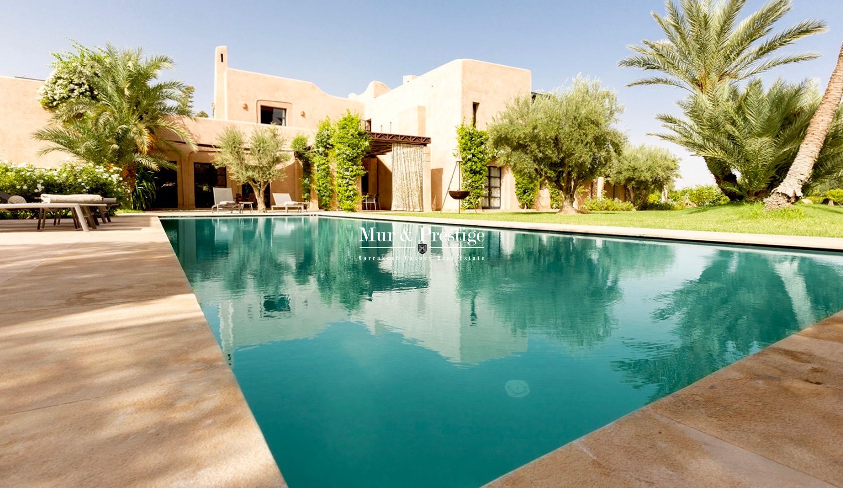 Agence Immobilière Marrakech - Magnifique villa en vente à Marrakech 