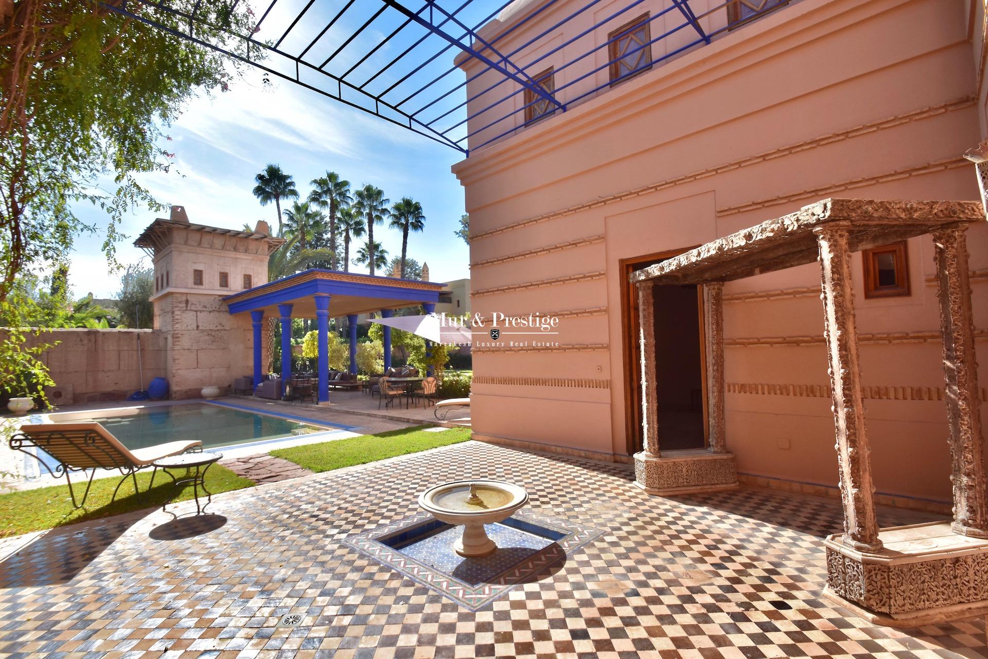 Maison de maître à vendre au golf Amelkis Marrakech - copie