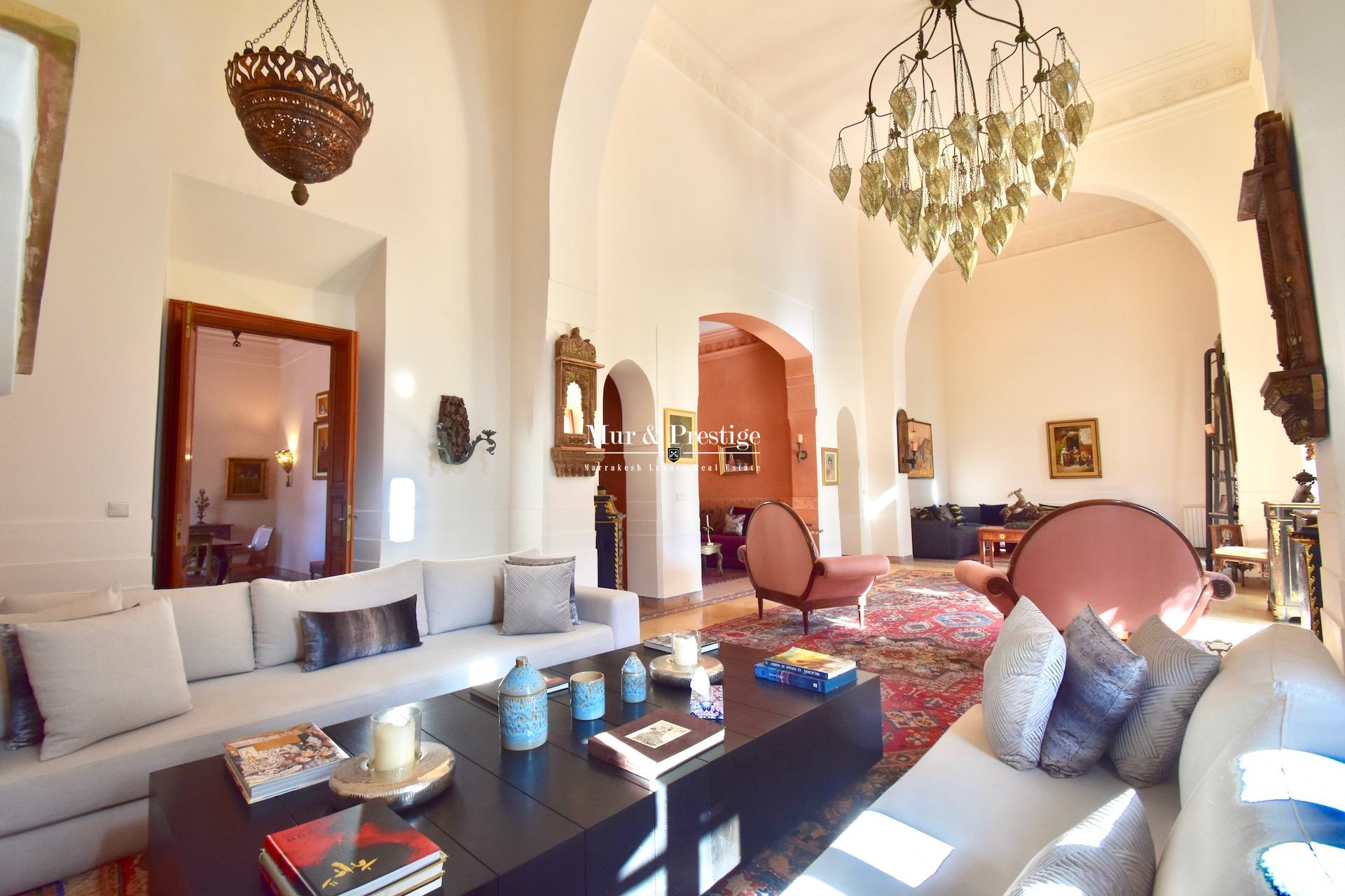 Maison de maître à vendre au golf Amelkis Marrakech - copie