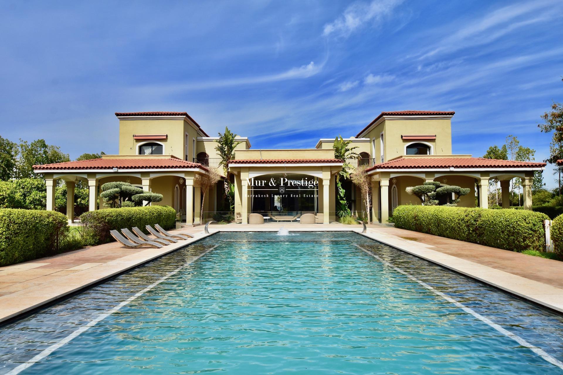 Agence Immobilière Marrakech - Maison à louer proche du Fairmont Royal Palm  