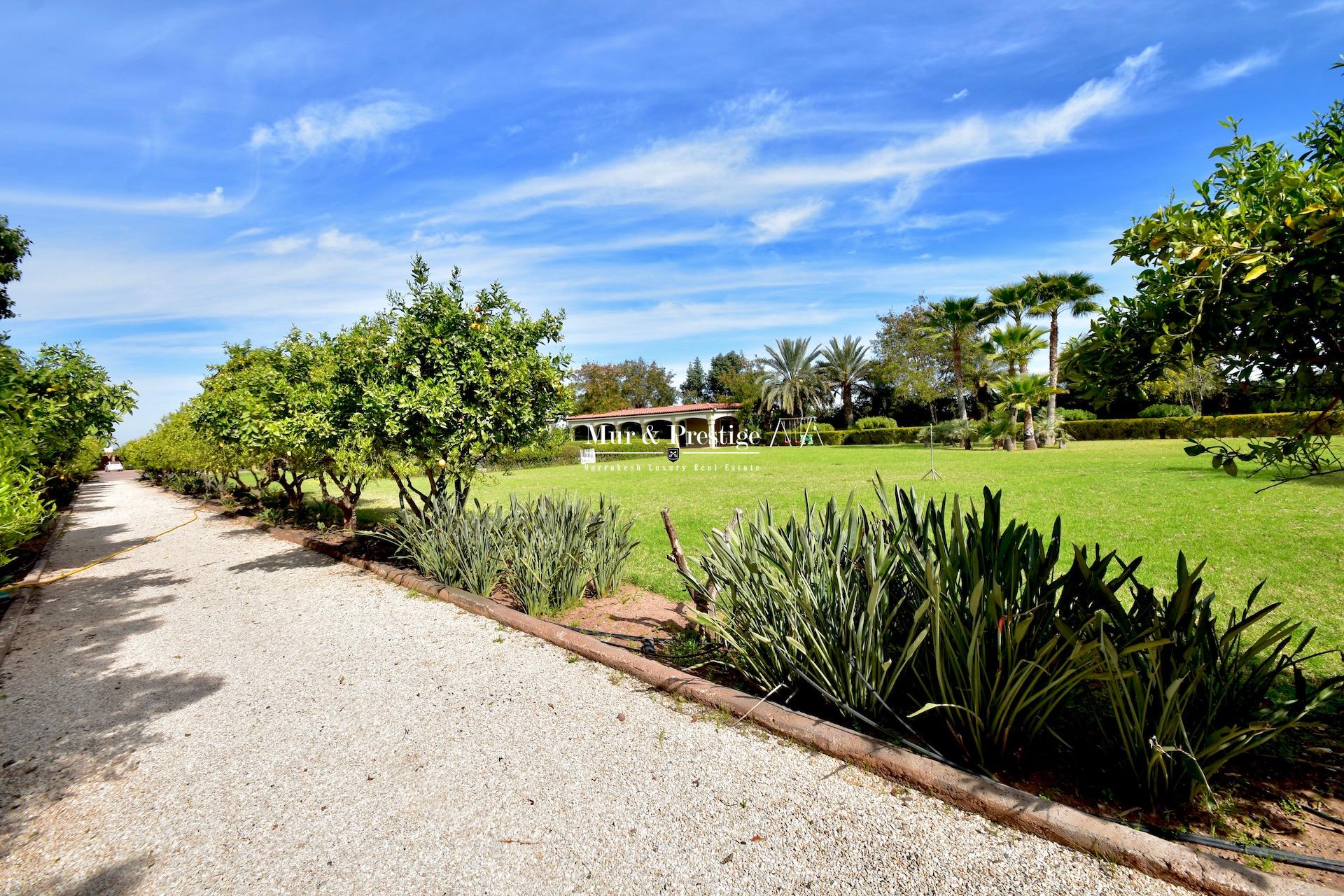 Agence Immobilière Marrakech - Maison à louer proche du Fairmont Royal Palm  