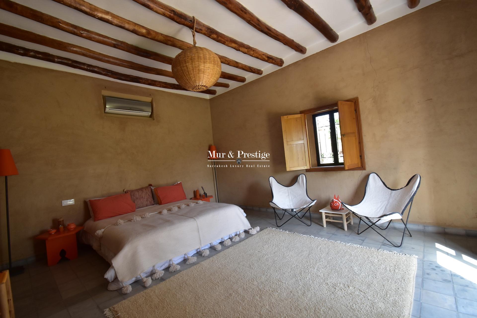 Agence Immobilière Marrakech - Maison Beldi Chic à Vendre 