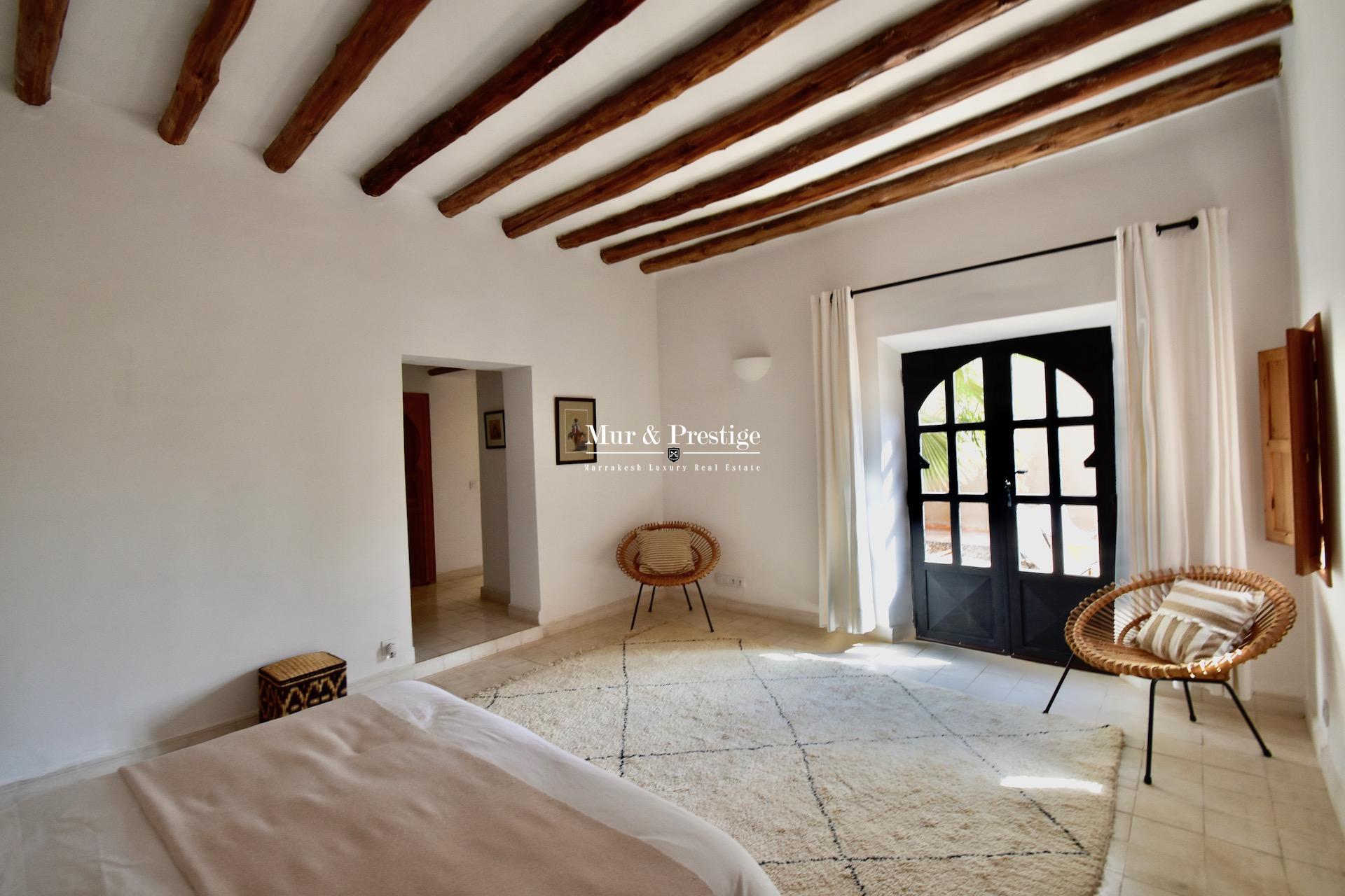 Agence Immobilière Marrakech - Maison Beldi Chic à Vendre 