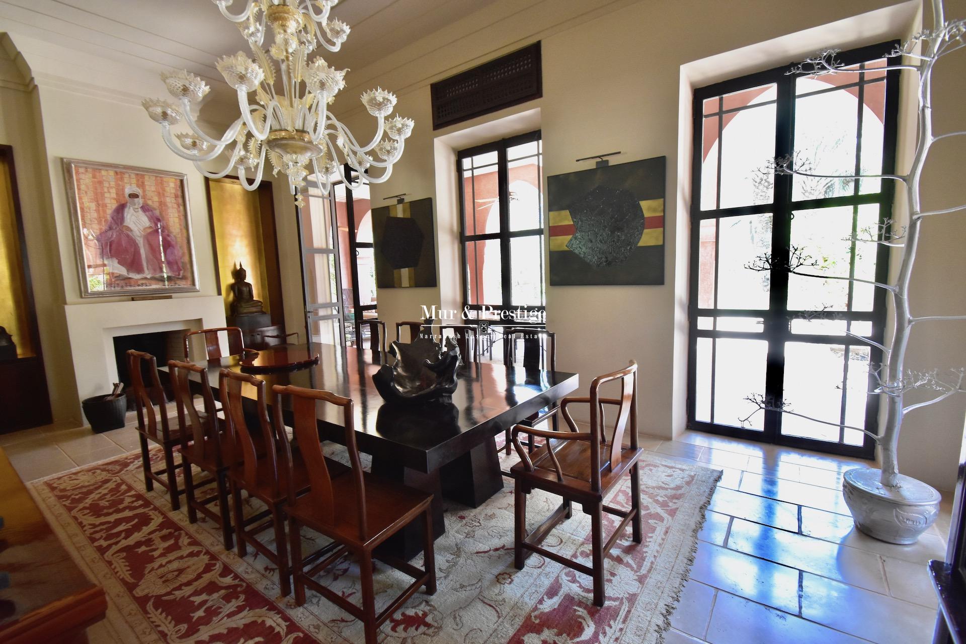 Agence Immobilière  Marrakech - Propriété en vente à la Palmeraie 