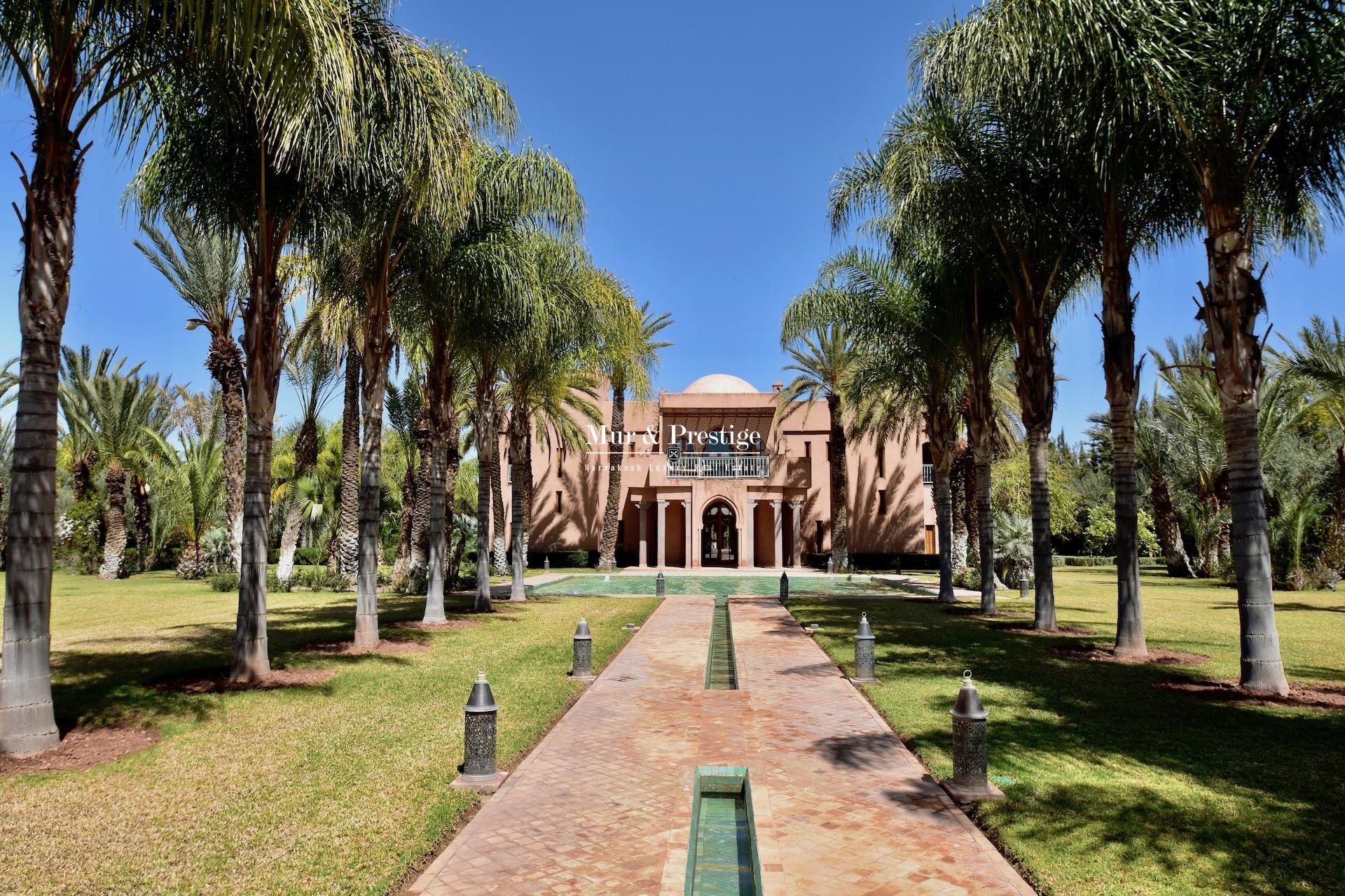 Palais en vente à Marrakech sur 4 hectares - Agence Immobilière 