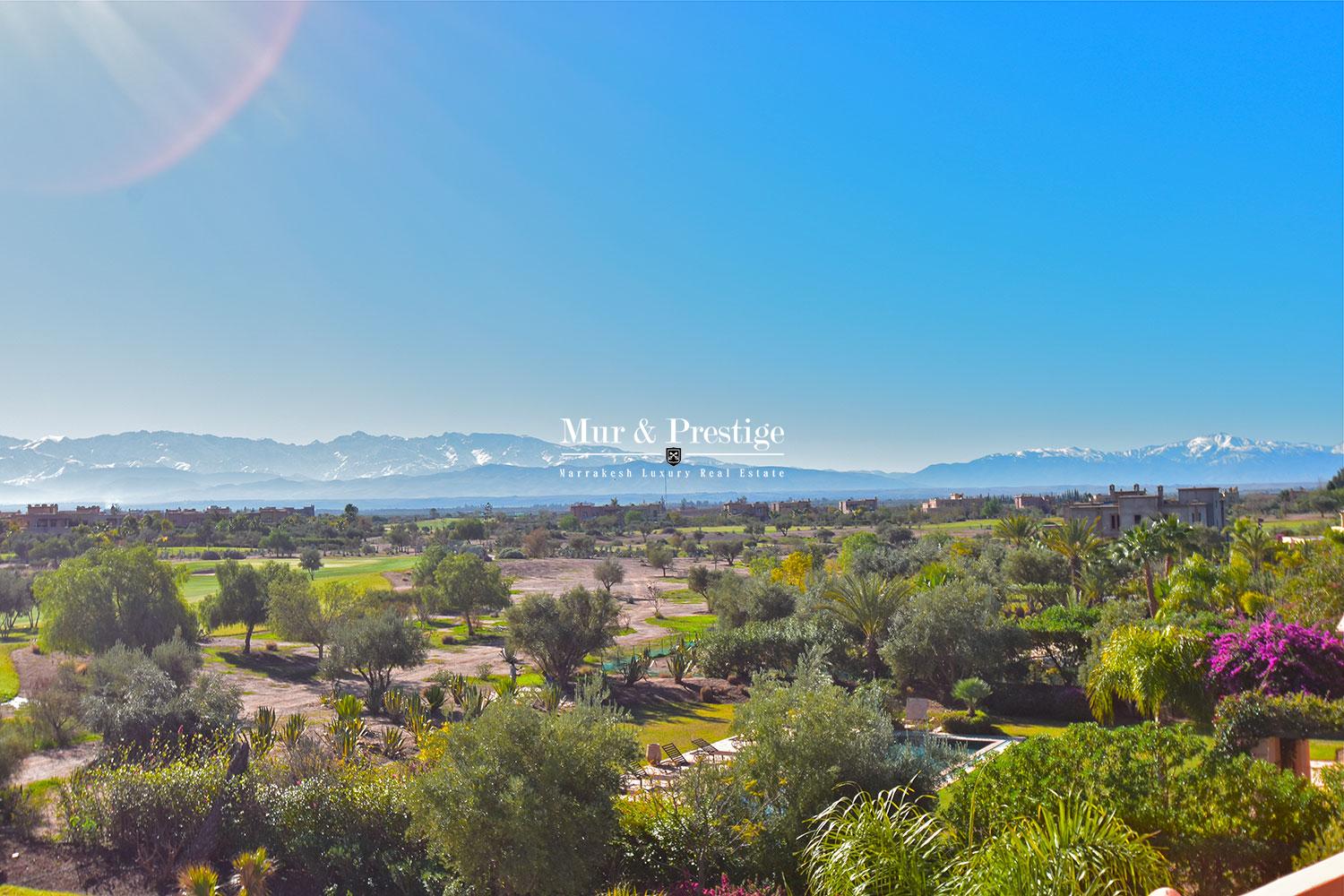 Vente villa en 1ère ligne de golf à Marrakech 