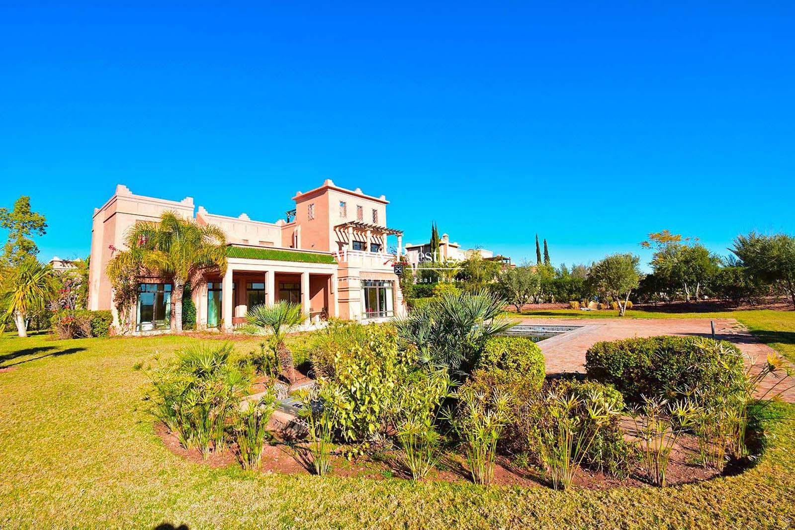 Vente villa en 1ère ligne de golf à Marrakech 