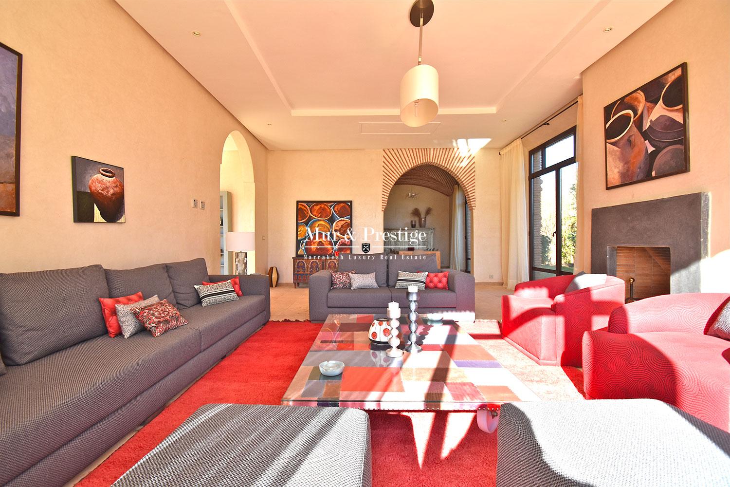 Vente villa en 1ère ligne de golf à Marrakech 