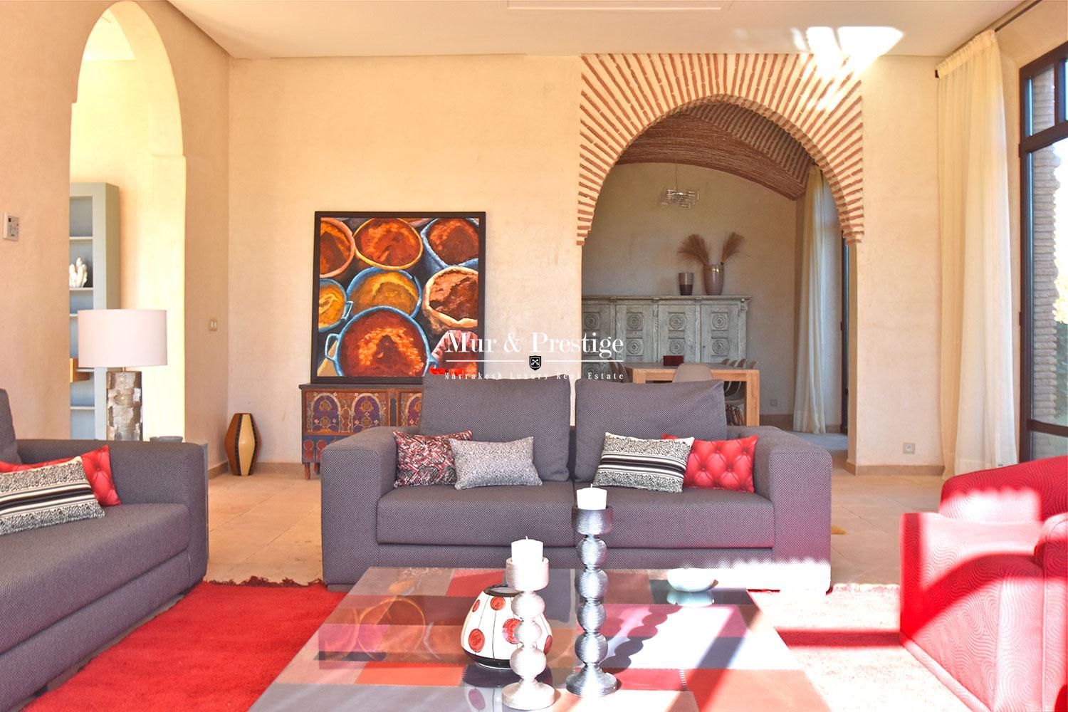 Vente villa en 1ère ligne de golf à Marrakech 