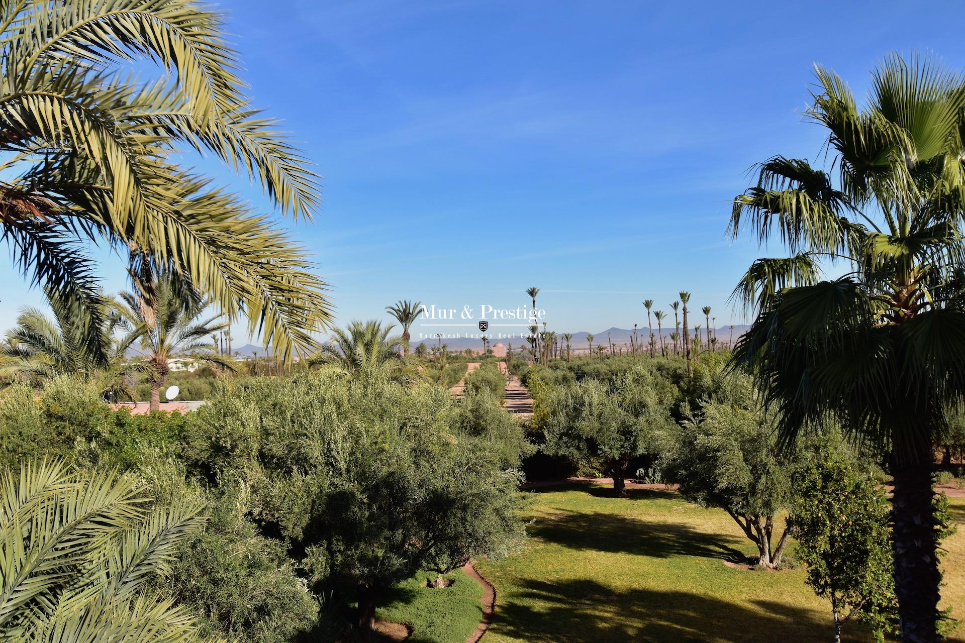 Agence immobilière Marrakech – Maison en vente à la Palmeraie 