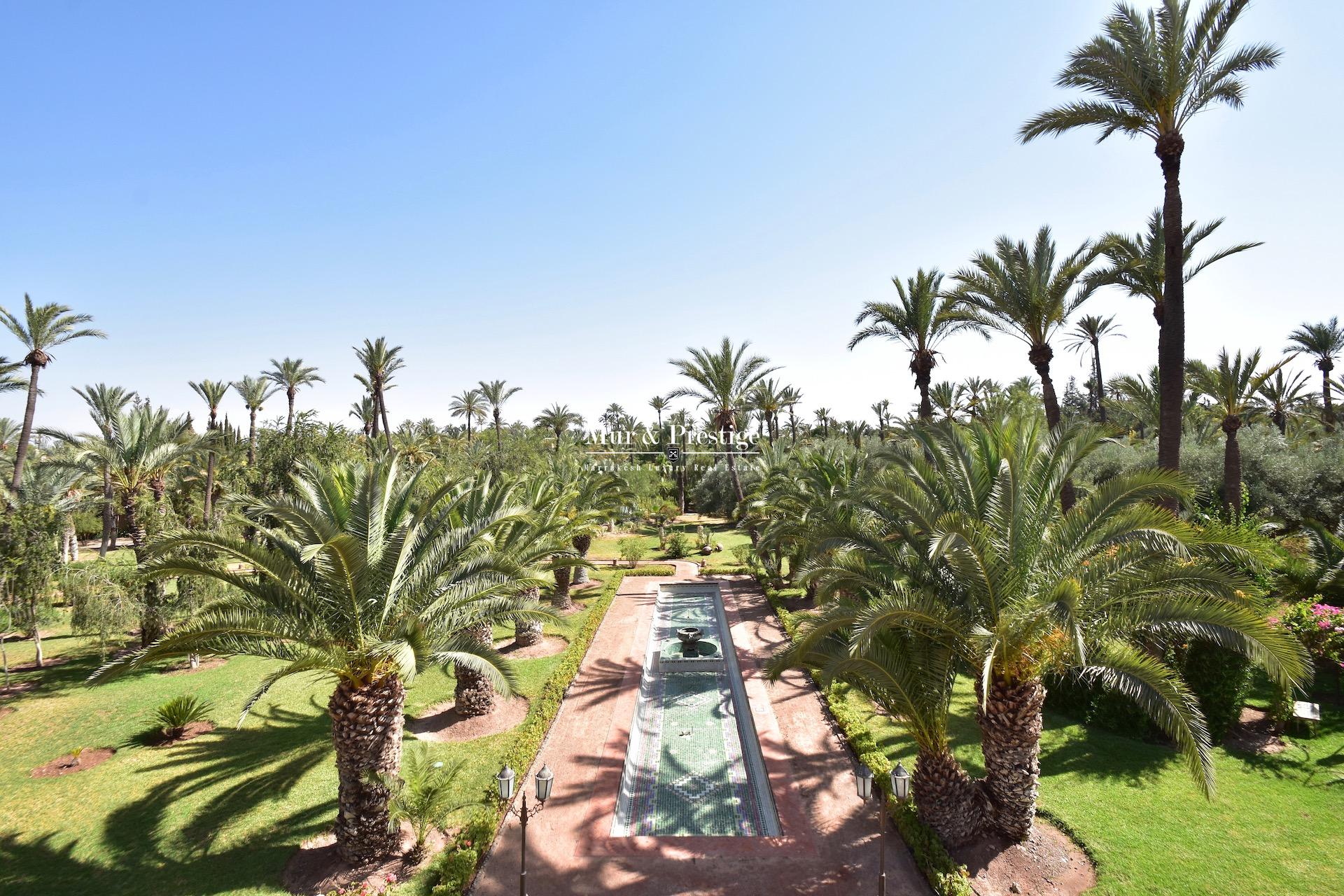 Agence Immobilière Marrakech - Palais à la vente à la Palmeraie de Marrakech 