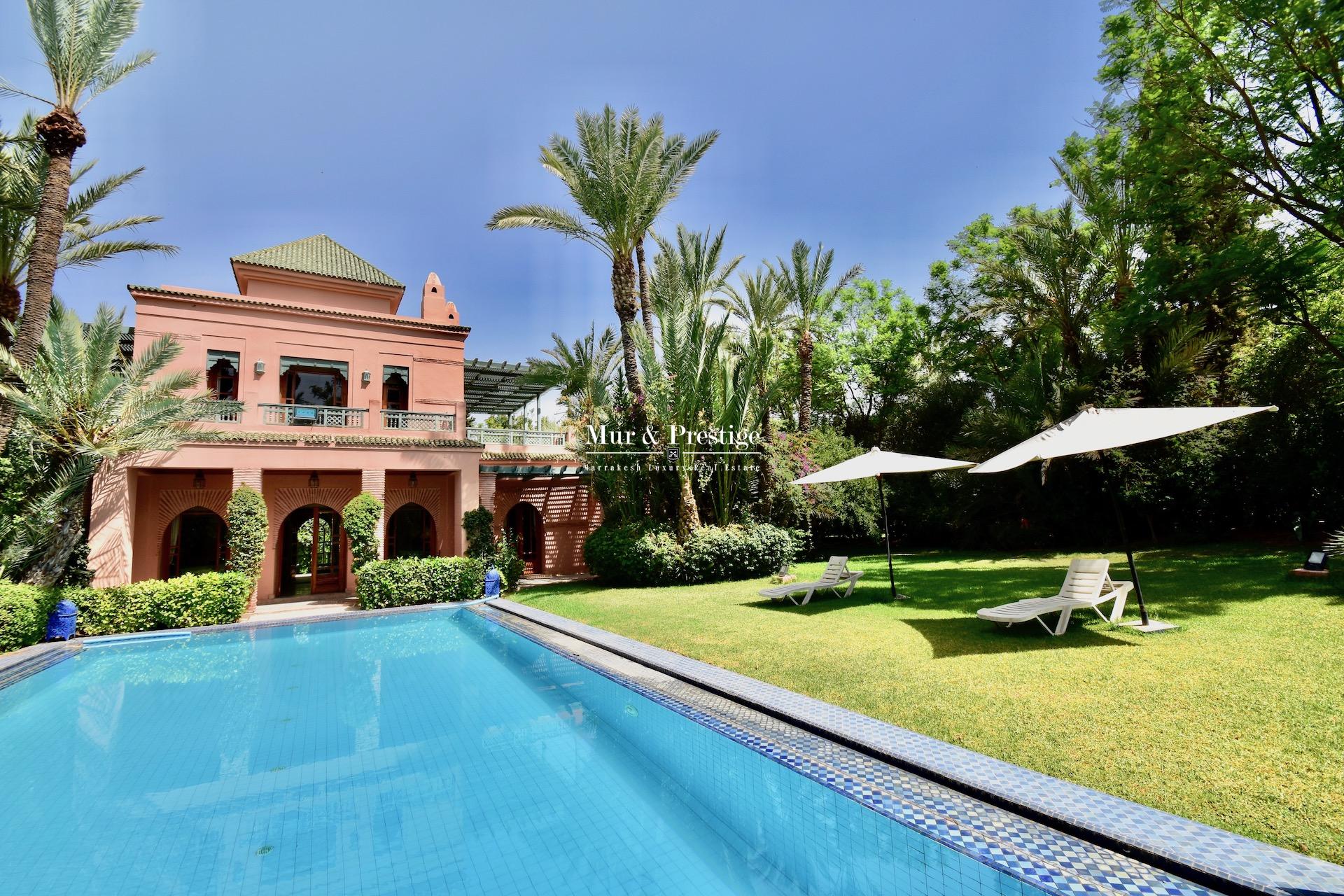 Maison de caractère à louer au coeur de la Palmeraie Marrakech  