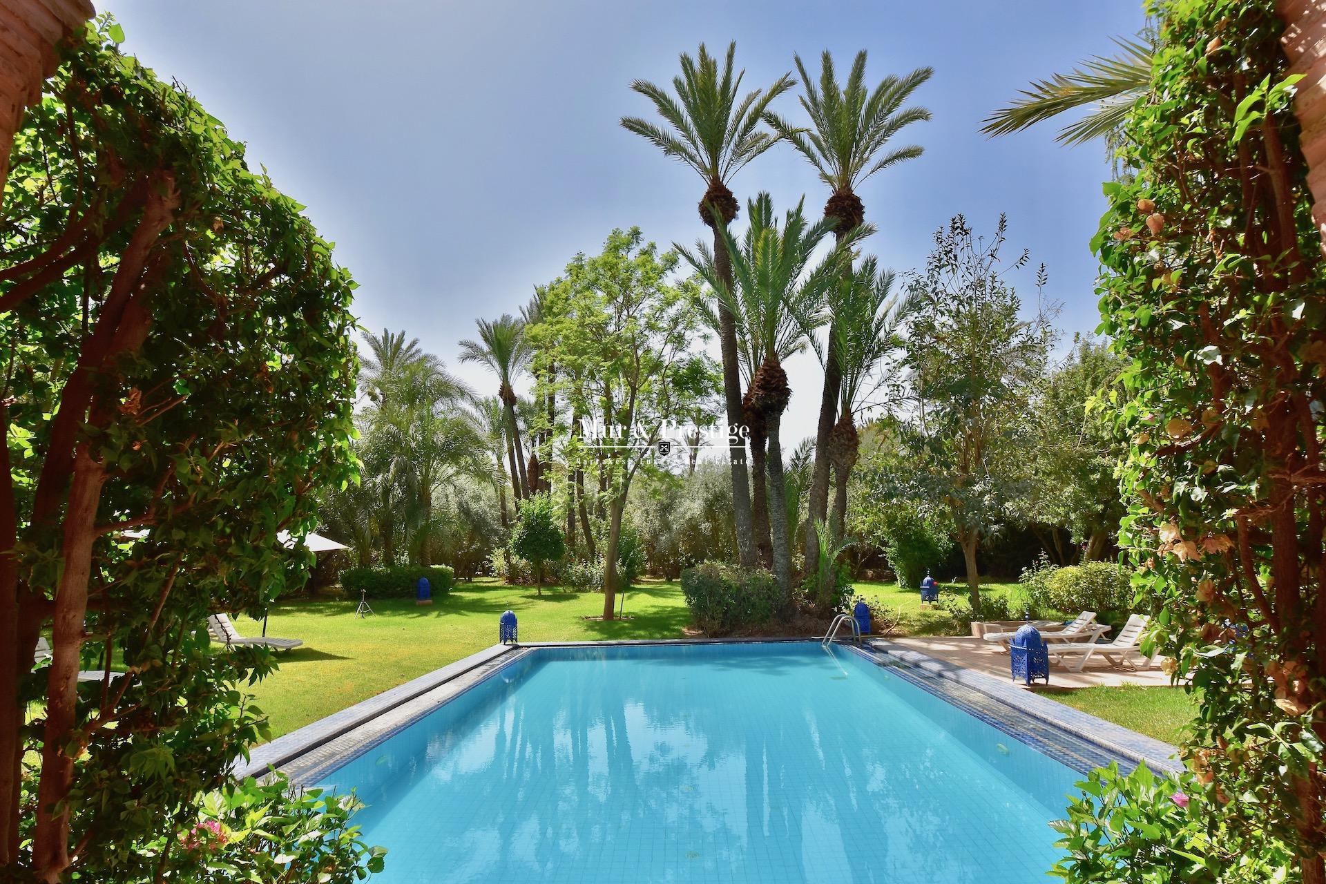 Maison de caractère à louer au coeur de la Palmeraie Marrakech  