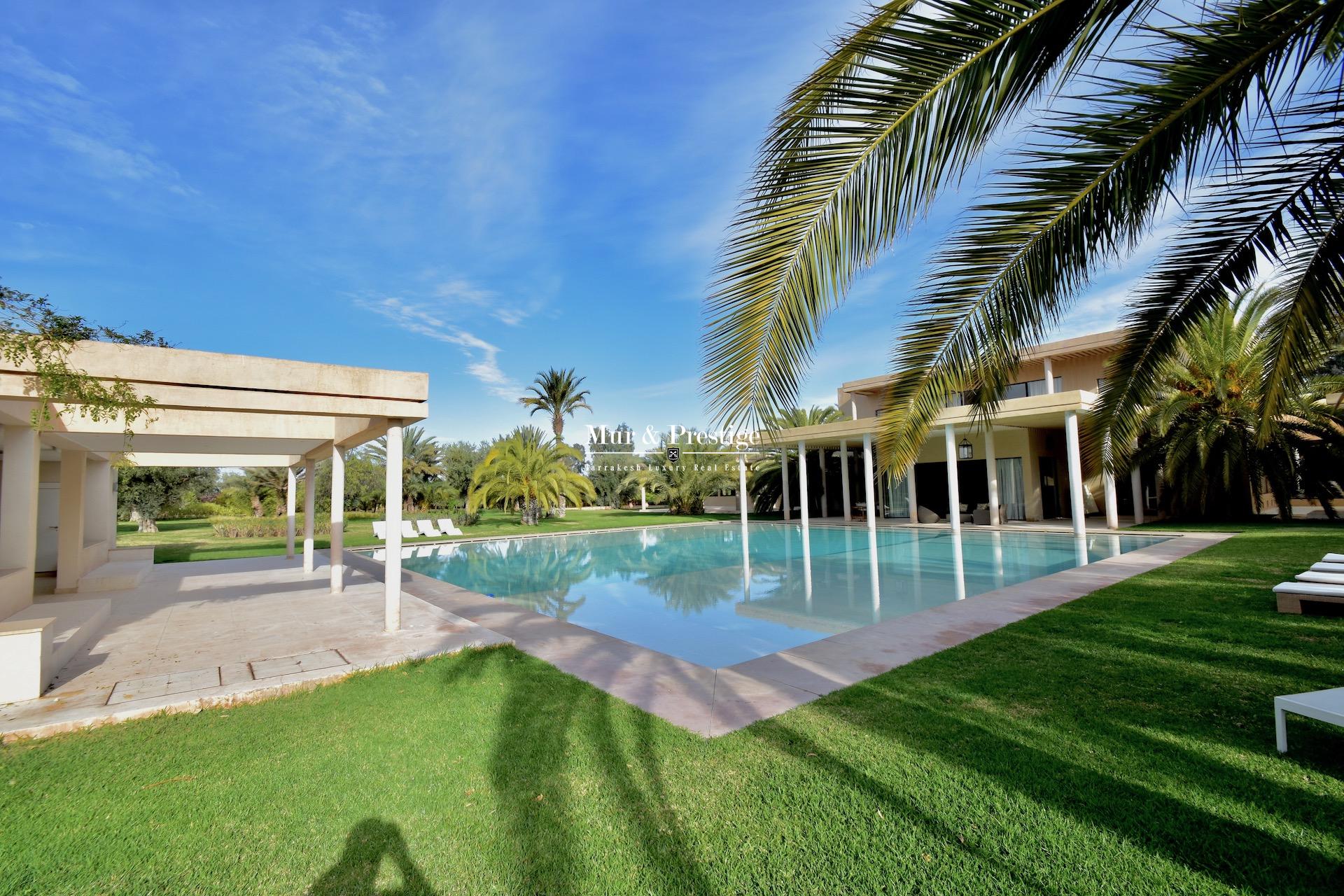 Agence immobilière à Marrakech – Maison de prestige à vendre 