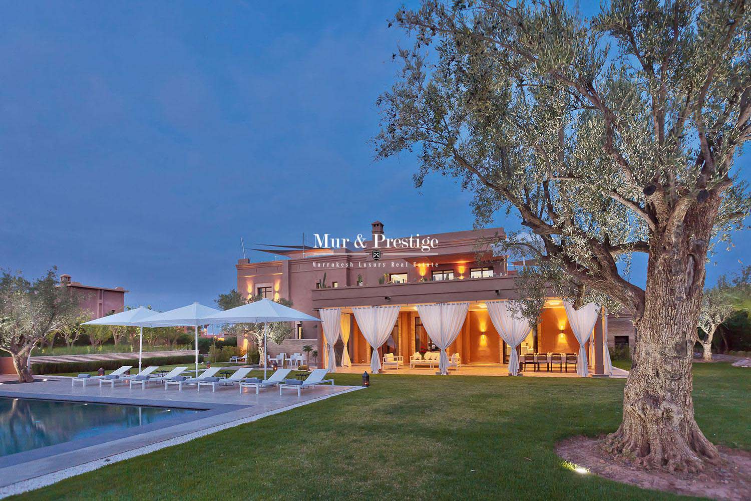 Splendide villa sur golf à vendre à Marrakech 