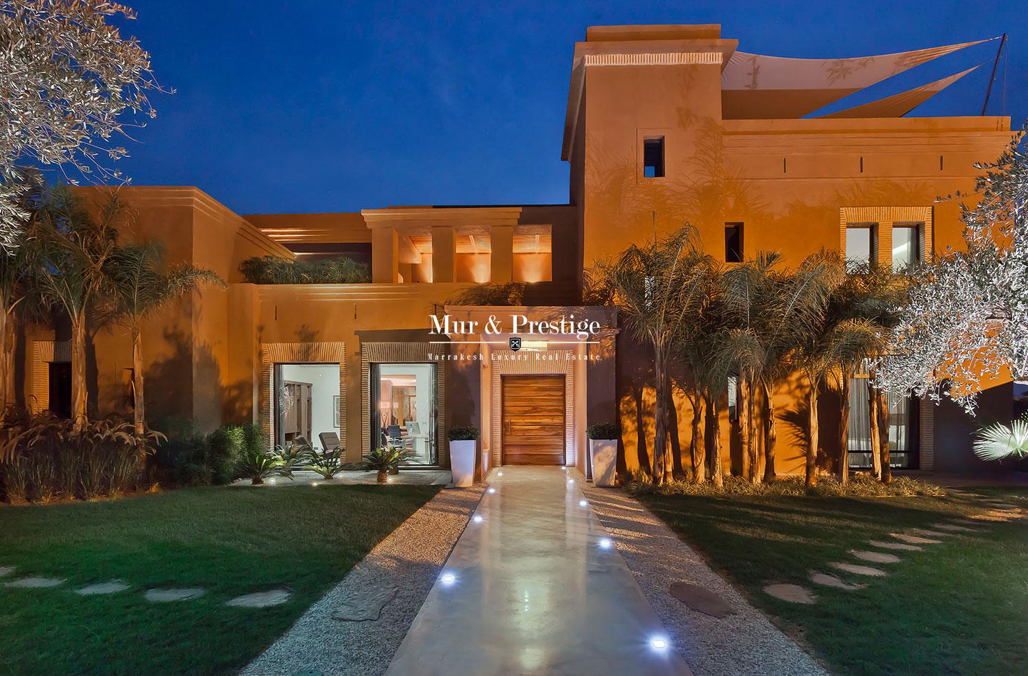 Splendide villa sur golf à vendre à Marrakech 