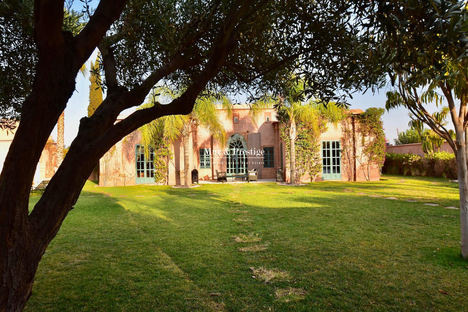 Villa Charles Boccara en vente à Marrakech - Agence Immobilière 