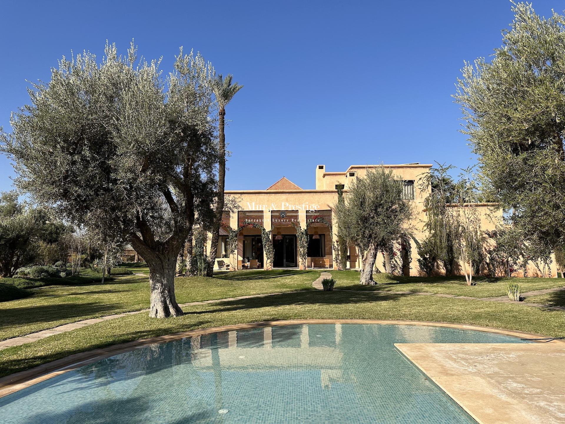 Maison neuve à vendre dans la Palmeraie de Marrakech  