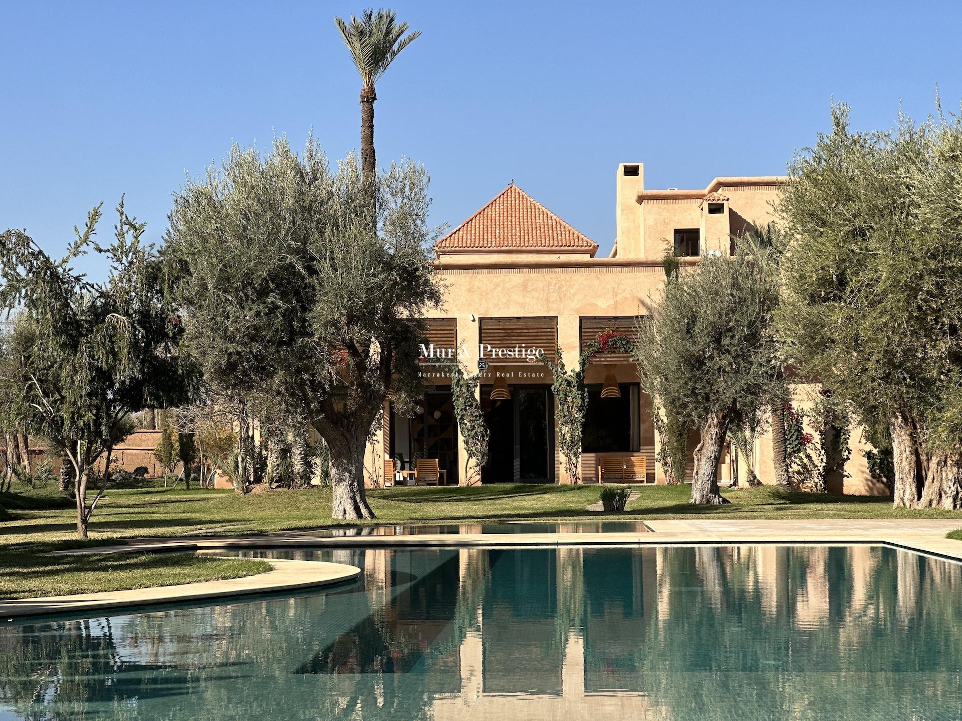 Maison neuve à vendre dans la Palmeraie de Marrakech  