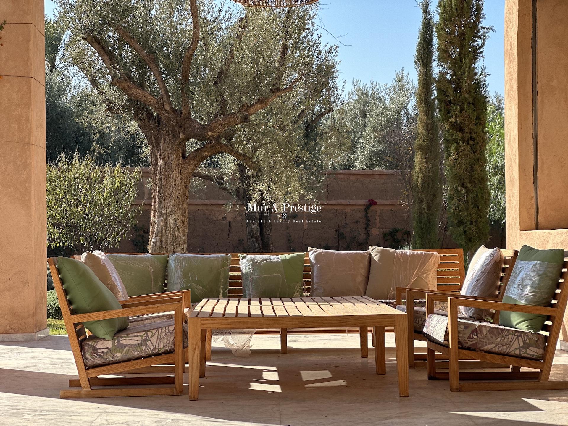 Maison neuve à vendre dans la Palmeraie de Marrakech  