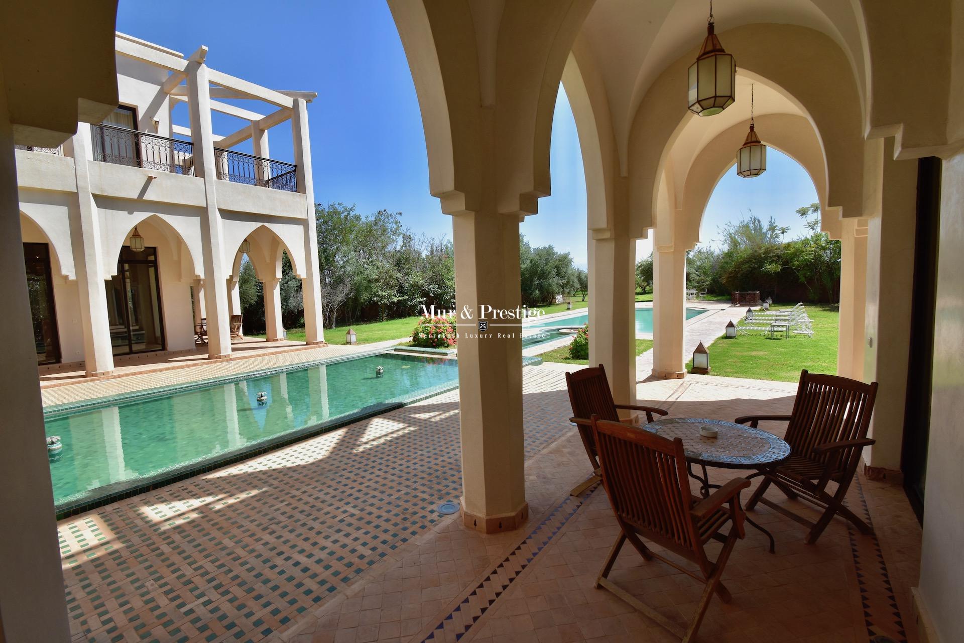 Villa à vendre à Marrakech – Agence Immobilière 