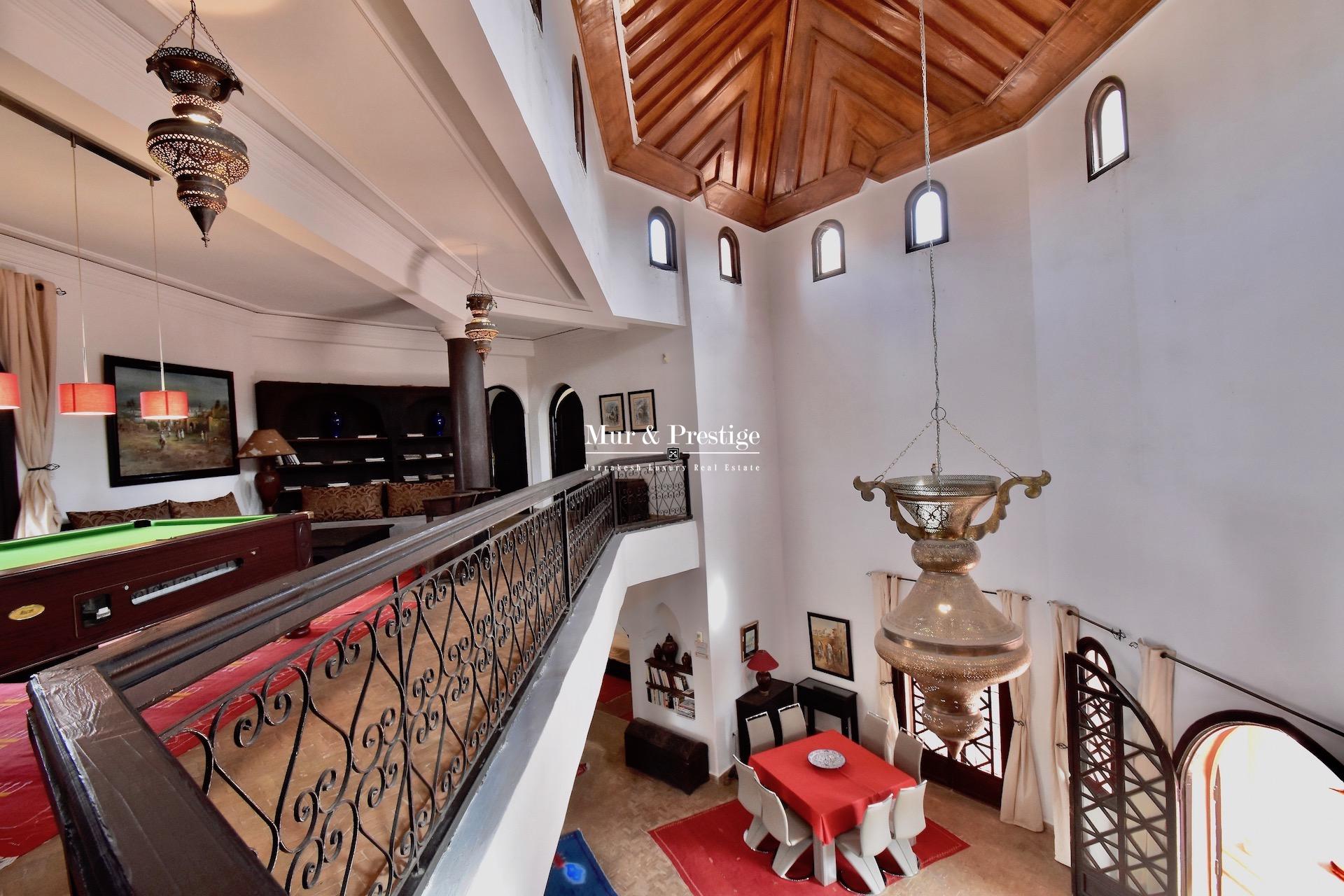 Maison au charme Marocain à vendre à proximité de l’école Américaine