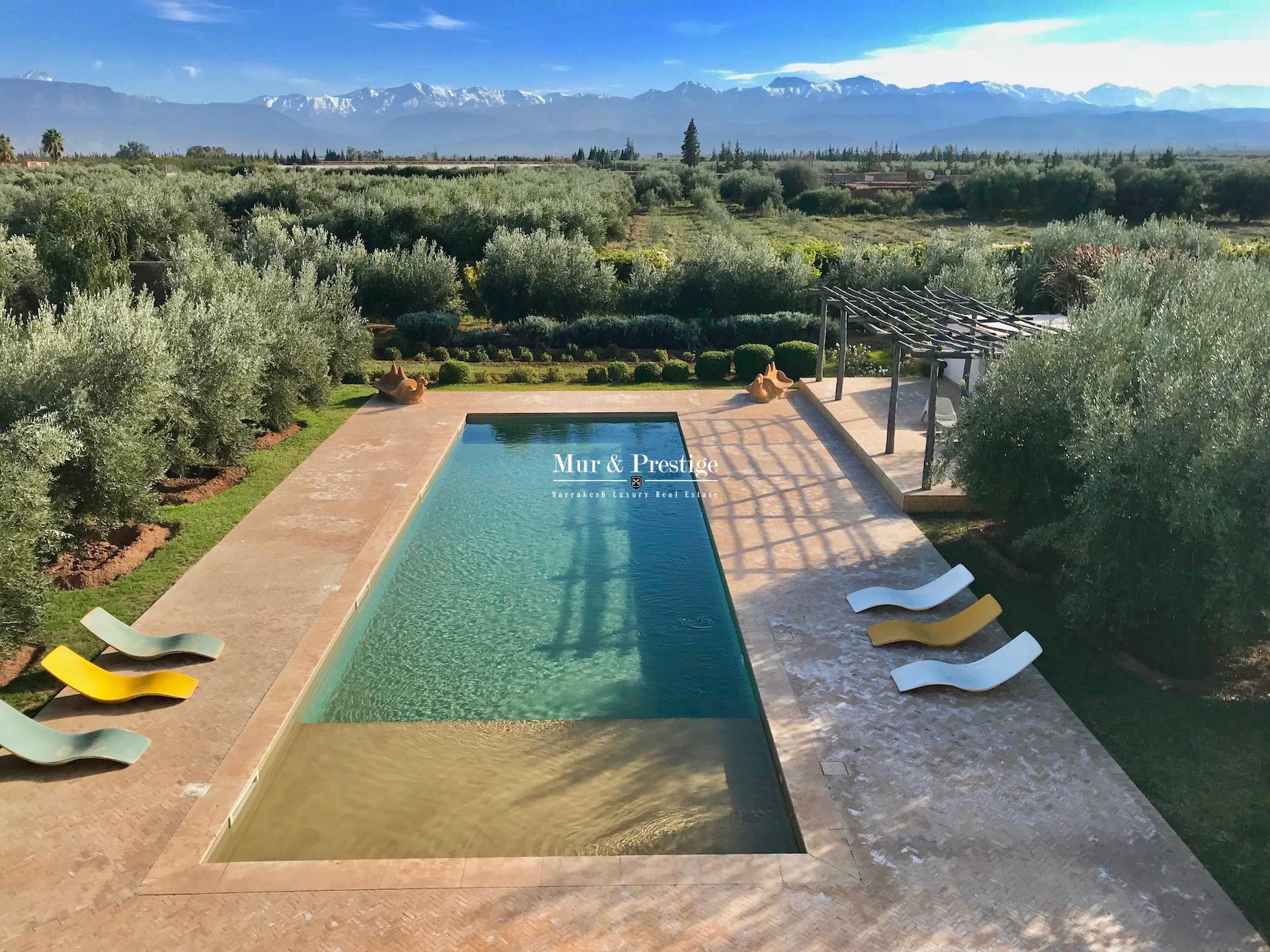 Achat Villa Luxe Marrakech – Vue époustouflante sur l’atlas