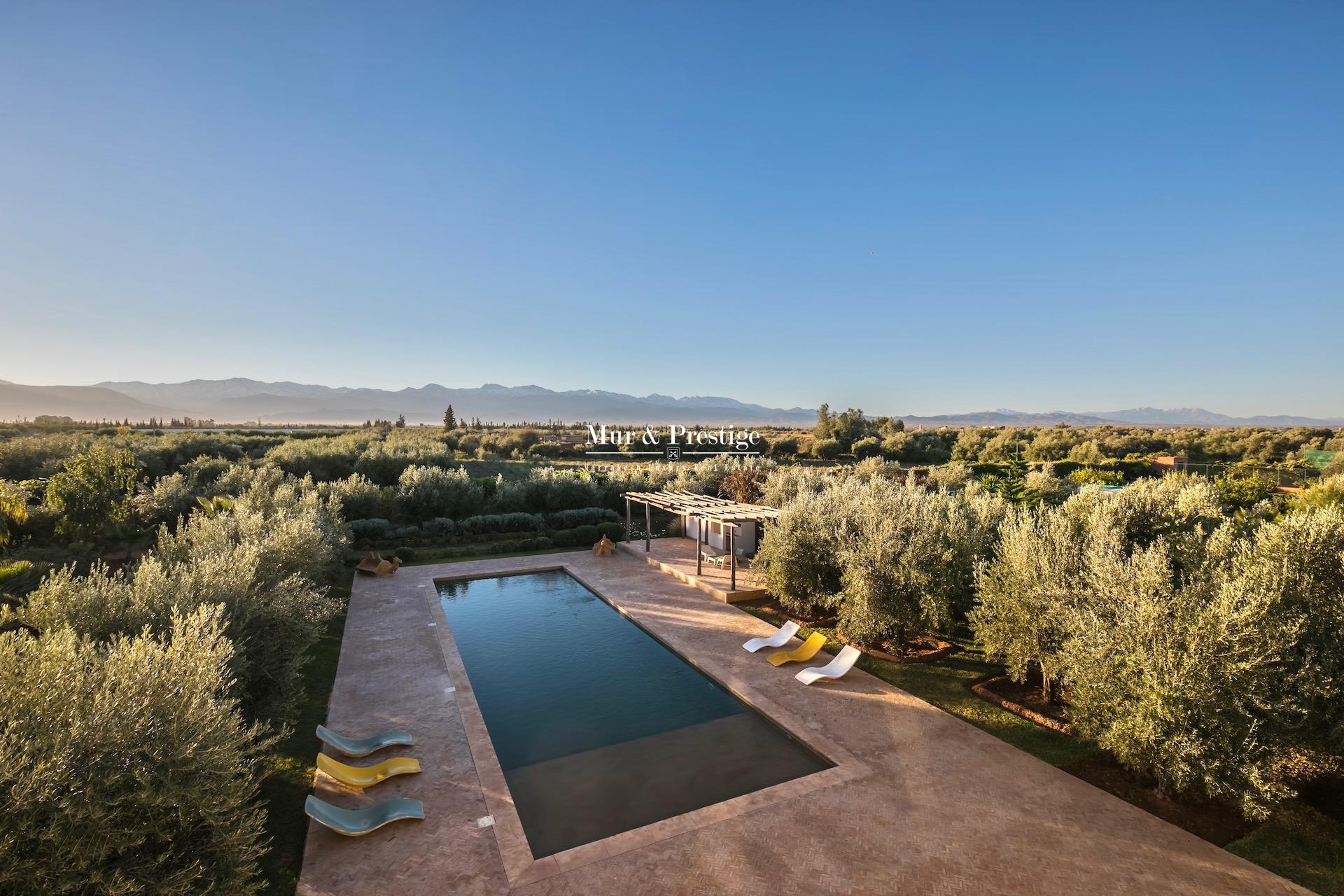 Achat Villa Luxe Marrakech – Vue époustouflante sur l’atlas