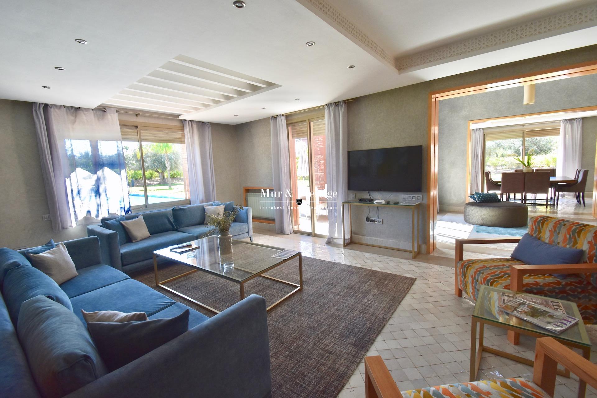 Agence immobilière Marrakech – Maison moderne à louer à la Palmeraie