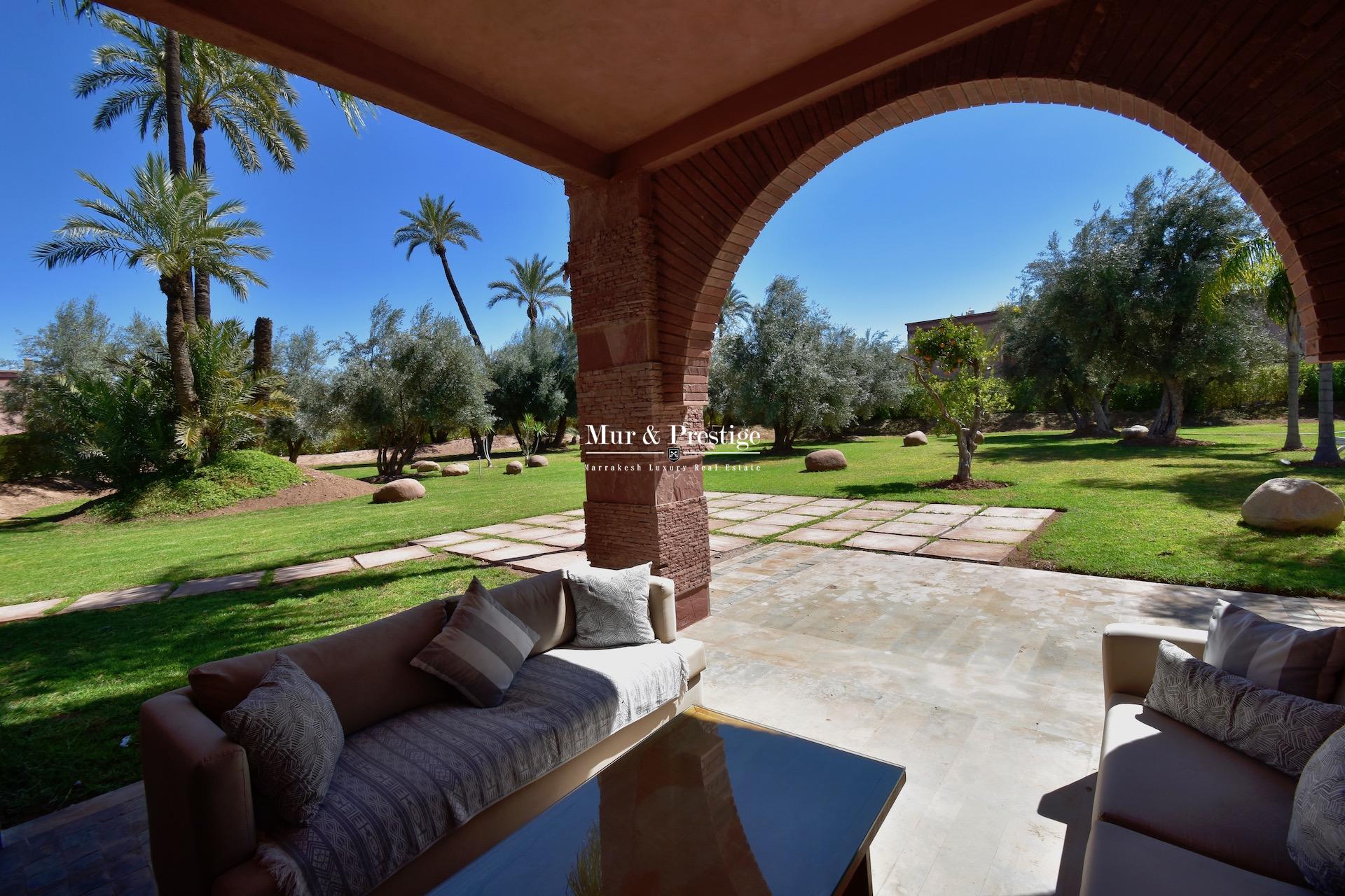 Agence immobilière Marrakech – Maison moderne à louer à la Palmeraie