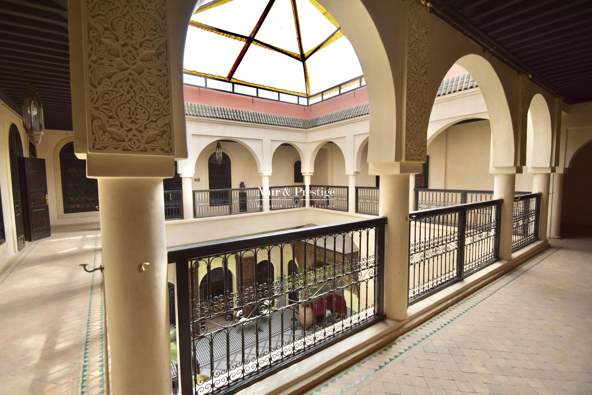 Riad de caractère à vendre à Marrakech - Agence Immobilière