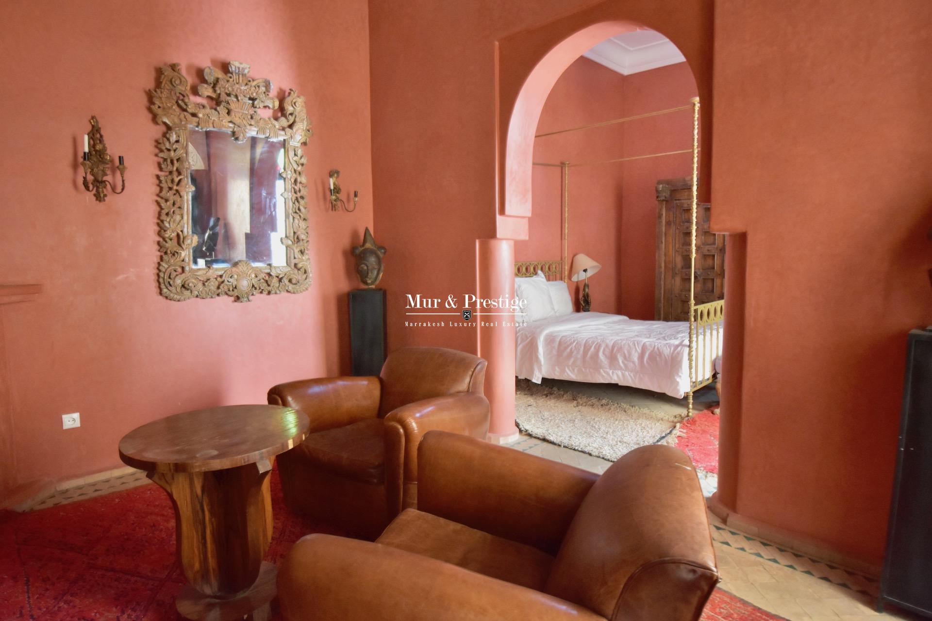 Riad de caractère à vendre à Marrakech - Agence Immobilière