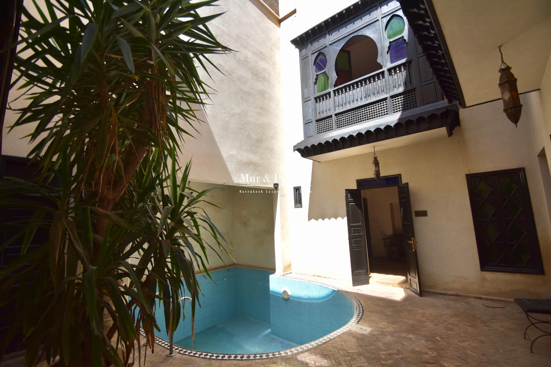 Riad de caractère à vendre à Marrakech - Agence Immobilière