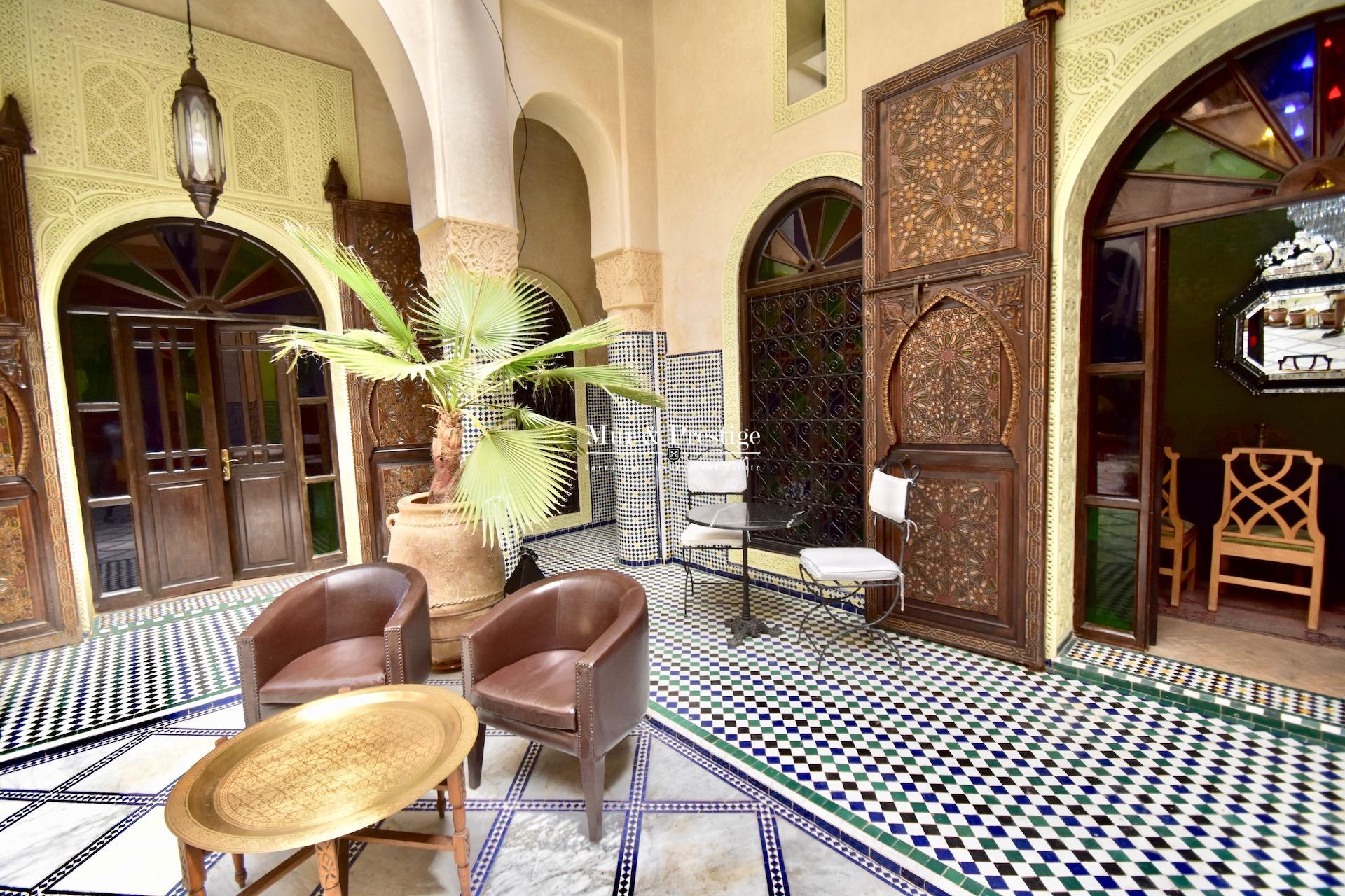 Riad de caractère à vendre à Marrakech - Agence Immobilière