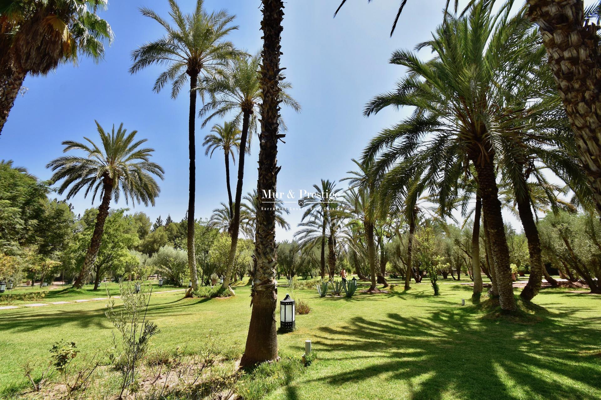 Agence Immobilière - Maison à vendre à la palmeraie Marrakech 