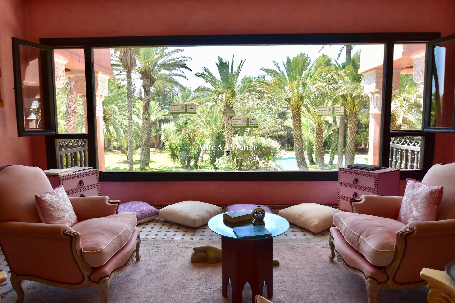 Agence Immobilière - Maison à vendre à la palmeraie Marrakech 