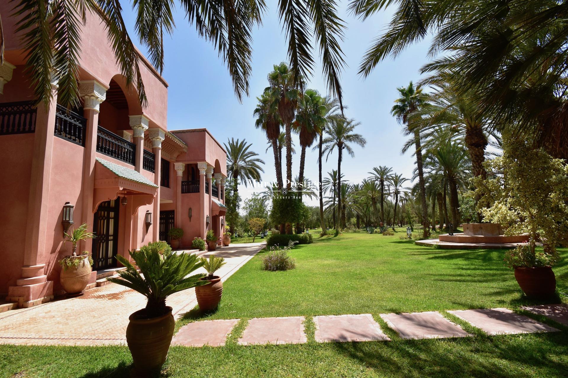 Agence Immobilière - Maison à vendre à la palmeraie Marrakech 
