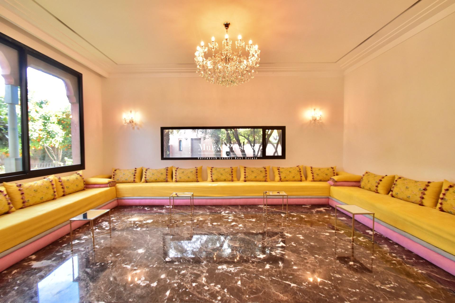 Agence immobilière Marrakech – Villa à vendre sur l’avenue Mohamed VI
