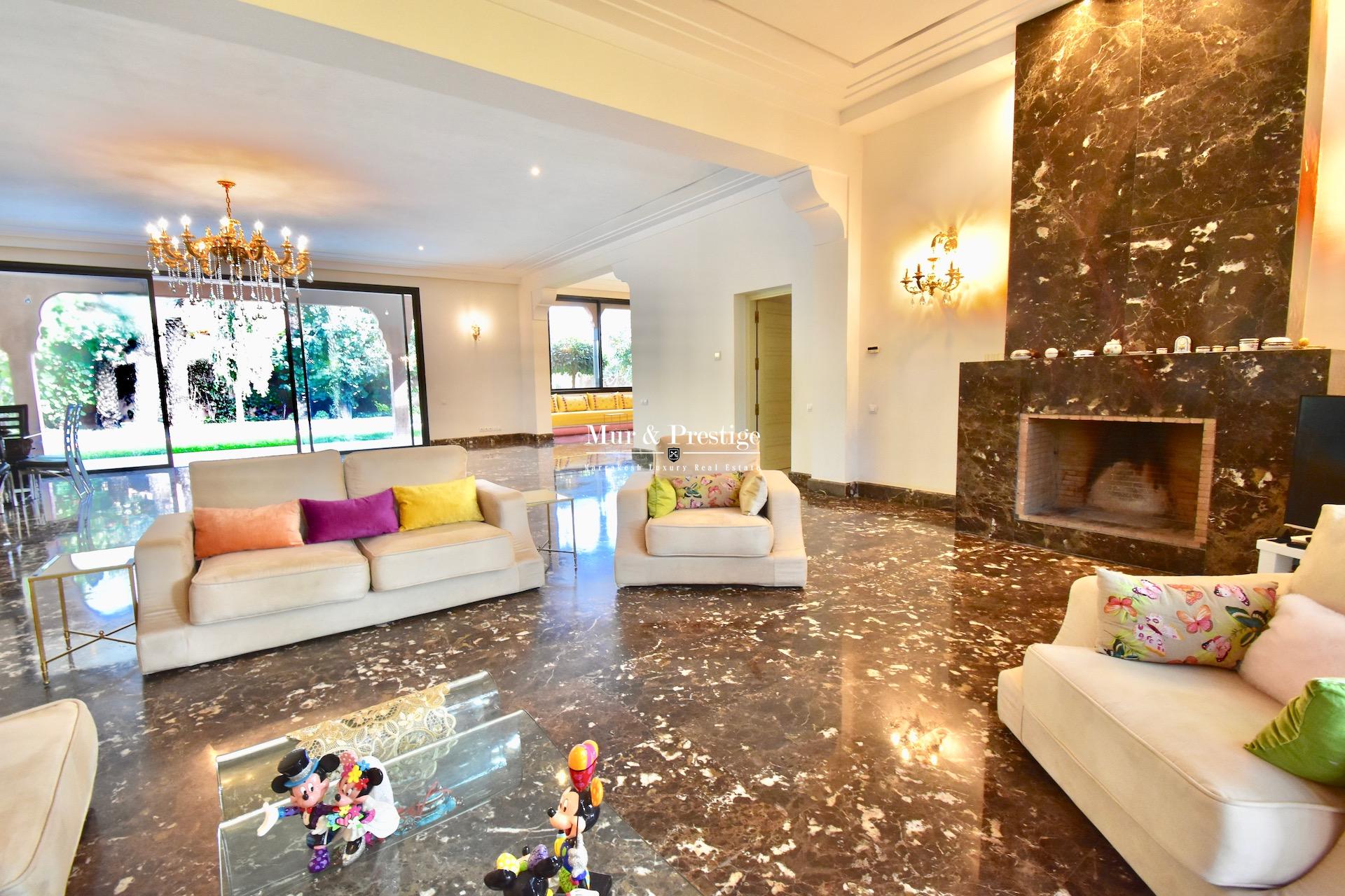 Agence immobilière Marrakech – Villa à vendre sur l’avenue Mohamed VI