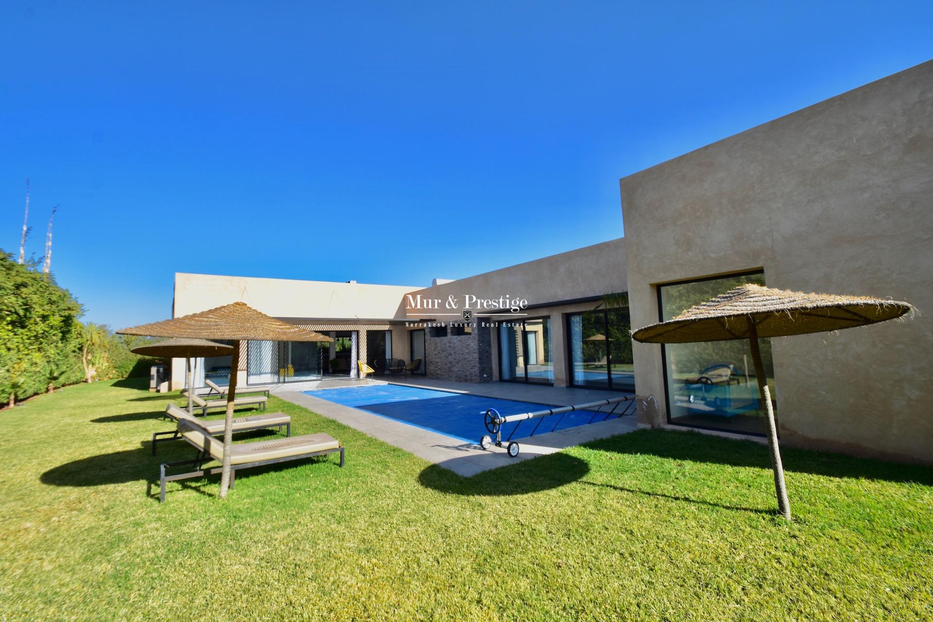 Agence Immobilière Marrakech – Villa moderne de plain-pied  à vendre 