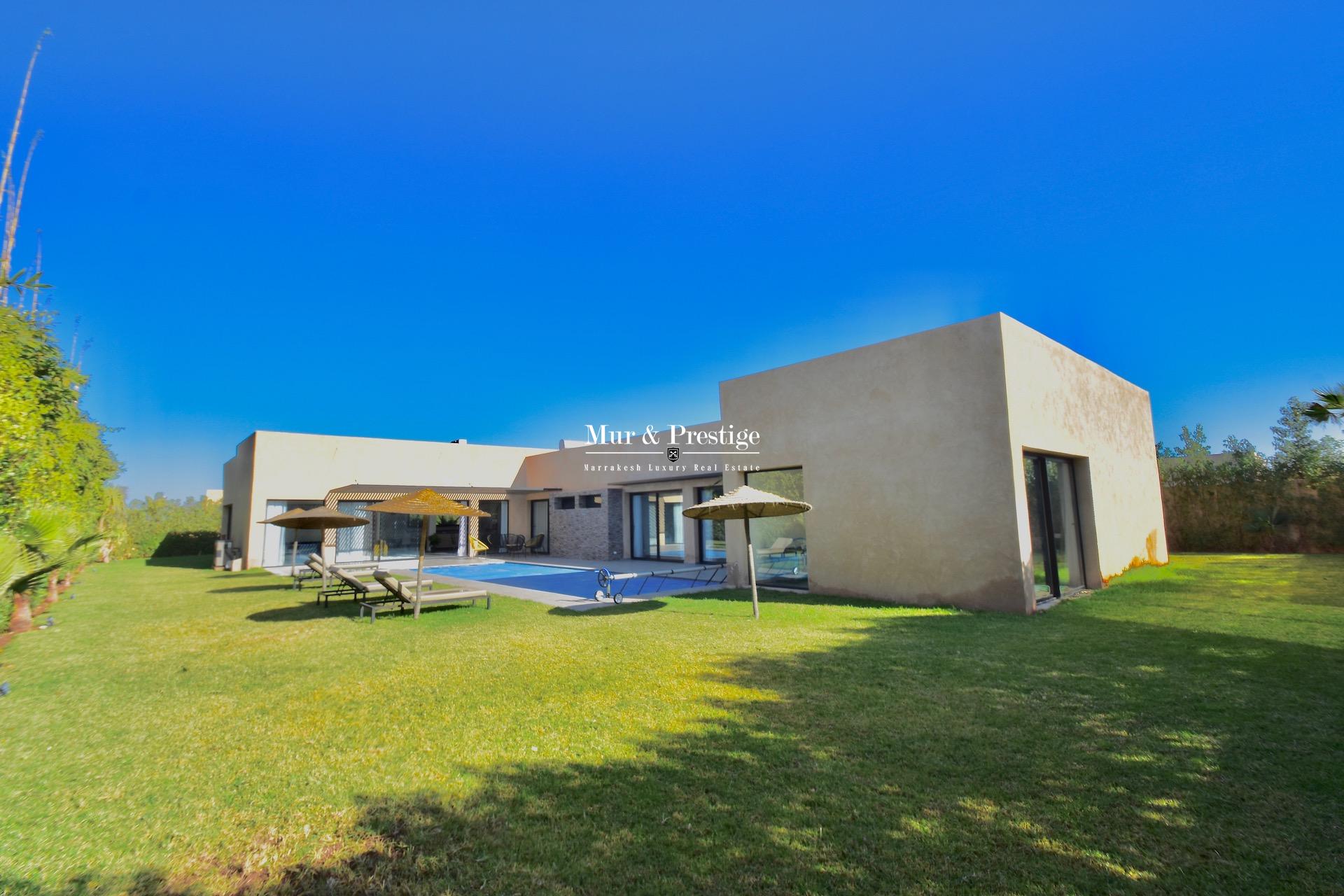 Agence Immobilière Marrakech – Villa moderne de plain-pied  à vendre 