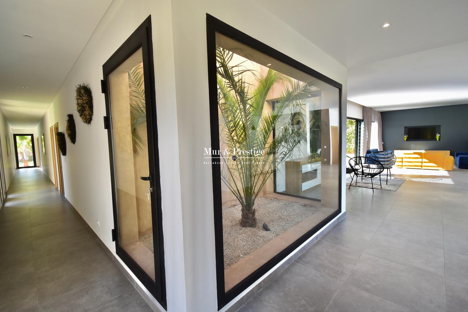 Agence Immobilière Marrakech – Villa moderne de plain-pied  à vendre 