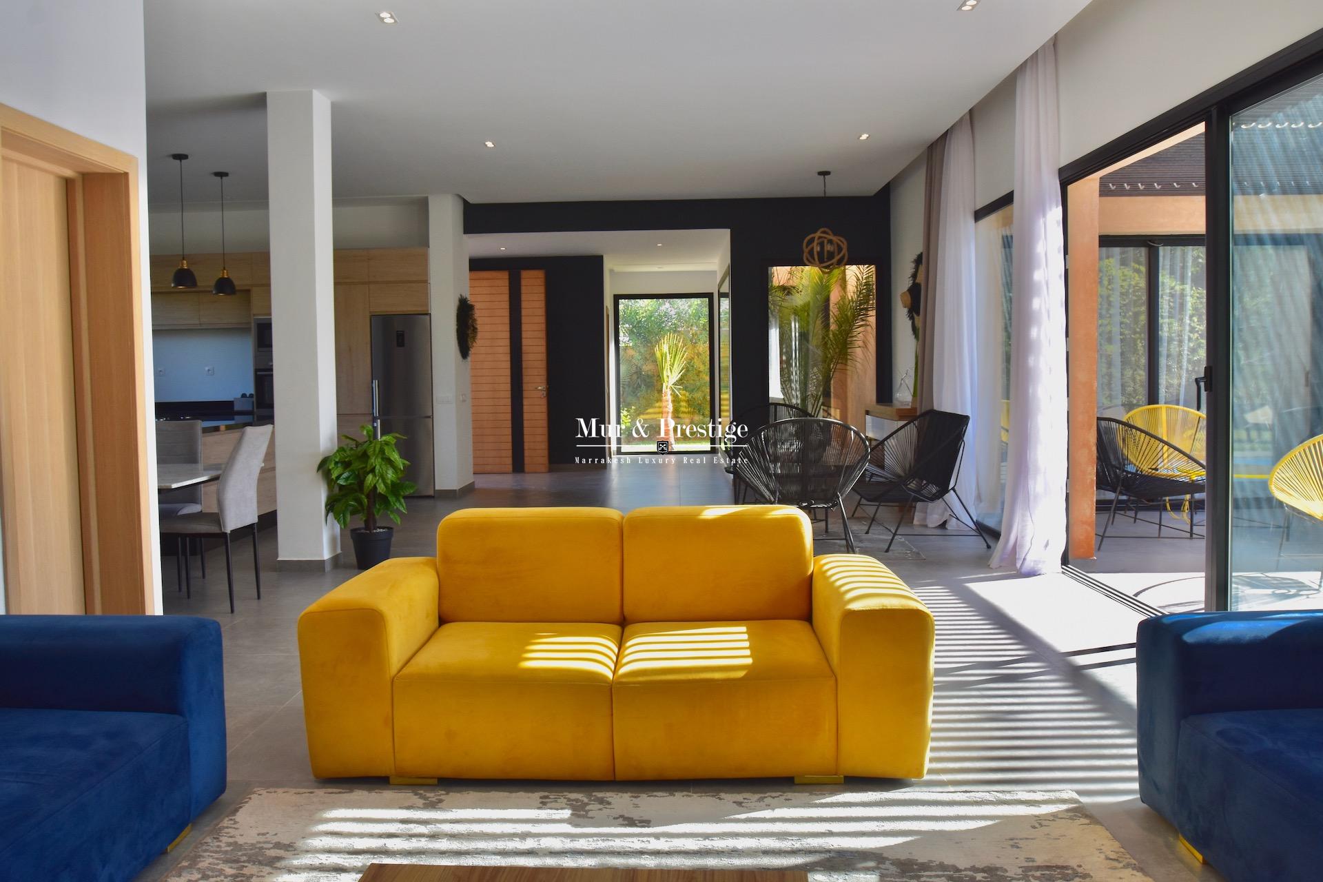 Agence Immobilière Marrakech – Villa moderne de plain-pied  à vendre 