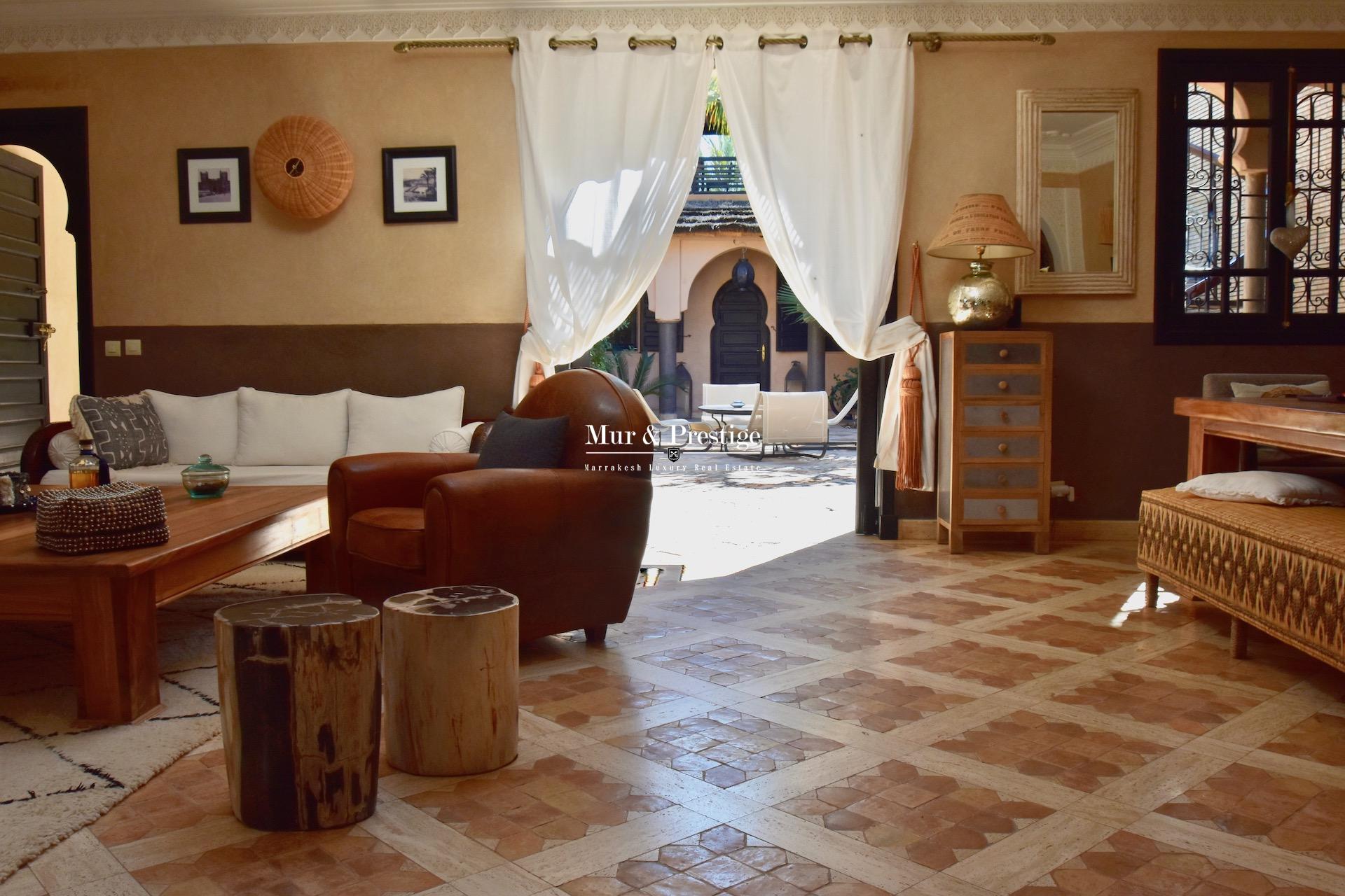 Agence immobilière à Marrakech – Maison de style riad à rénover à vendre