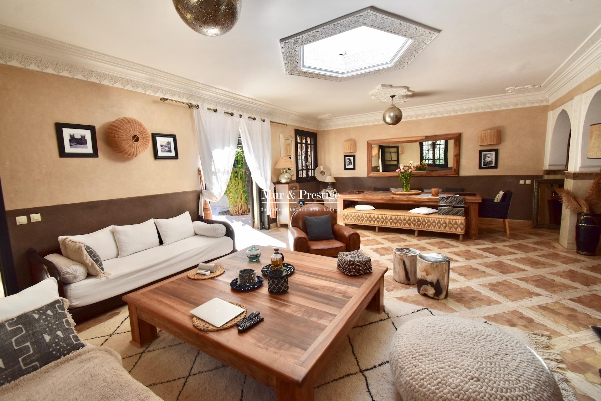 Agence immobilière à Marrakech – Maison de style riad à rénover à vendre