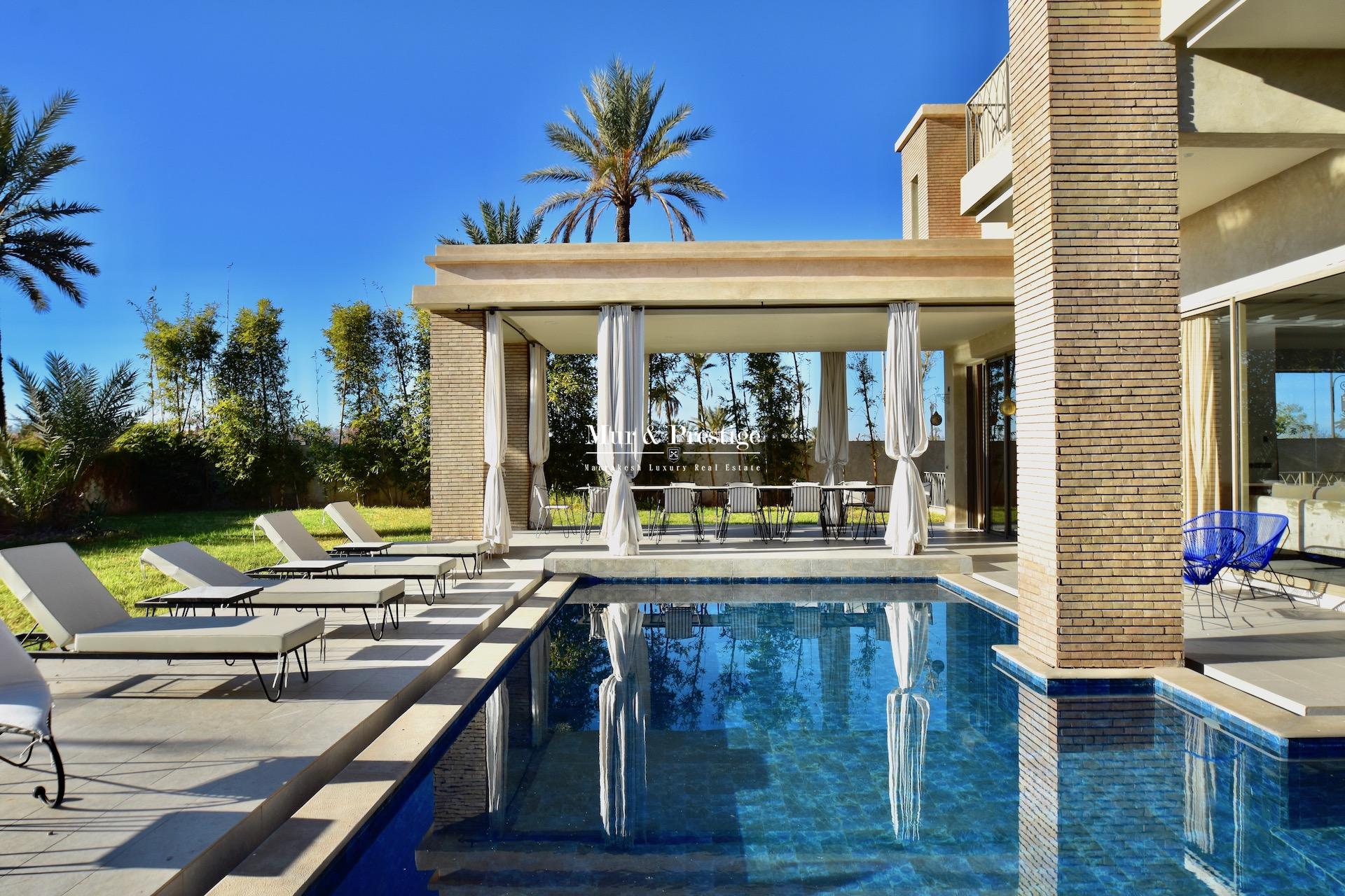 Agence Immobiliere Marrakech – Propriété contemporaine à vendre proche Golf Amelkis 